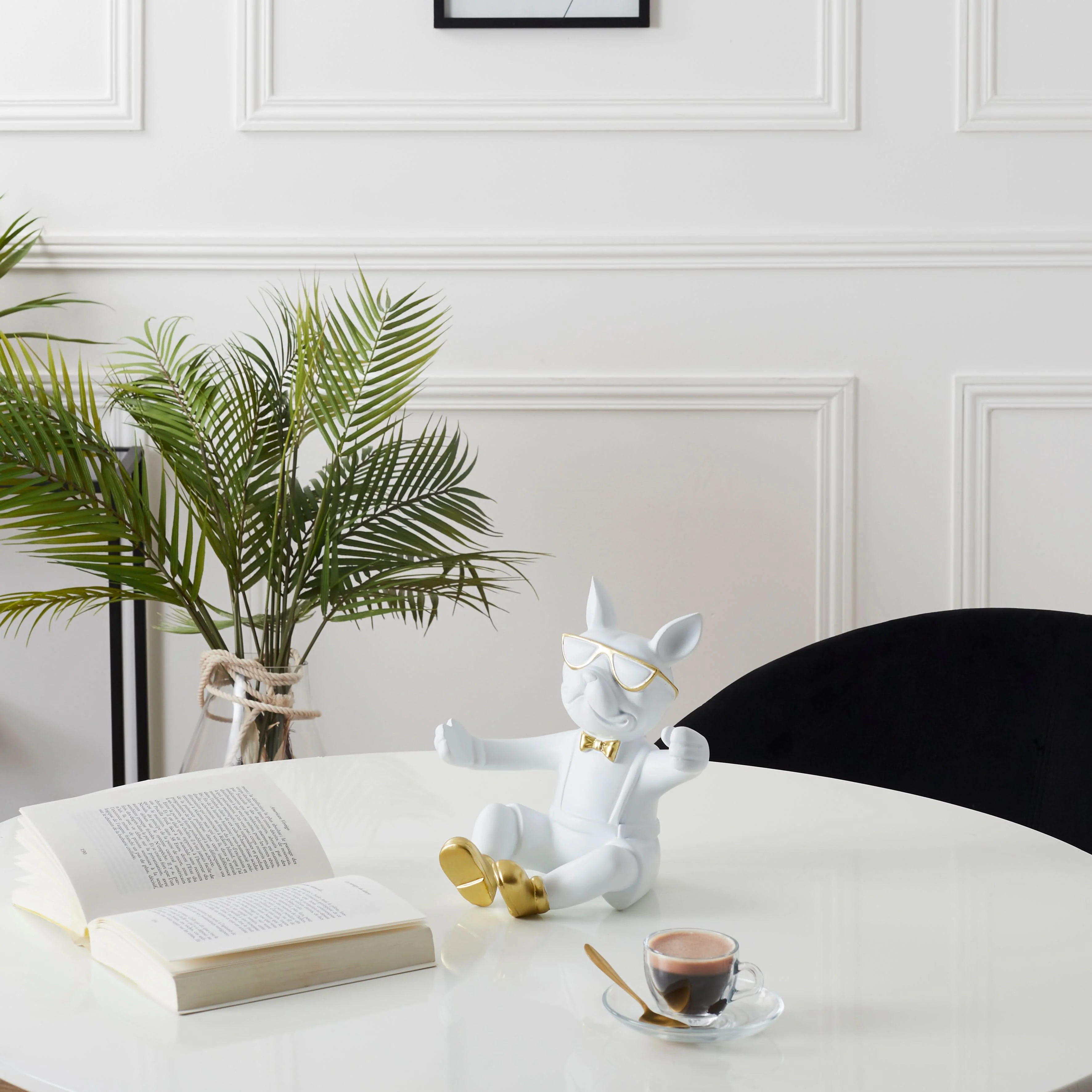 PORTE BOUTEILLE BOULEDOGUE BLANC - Image 3