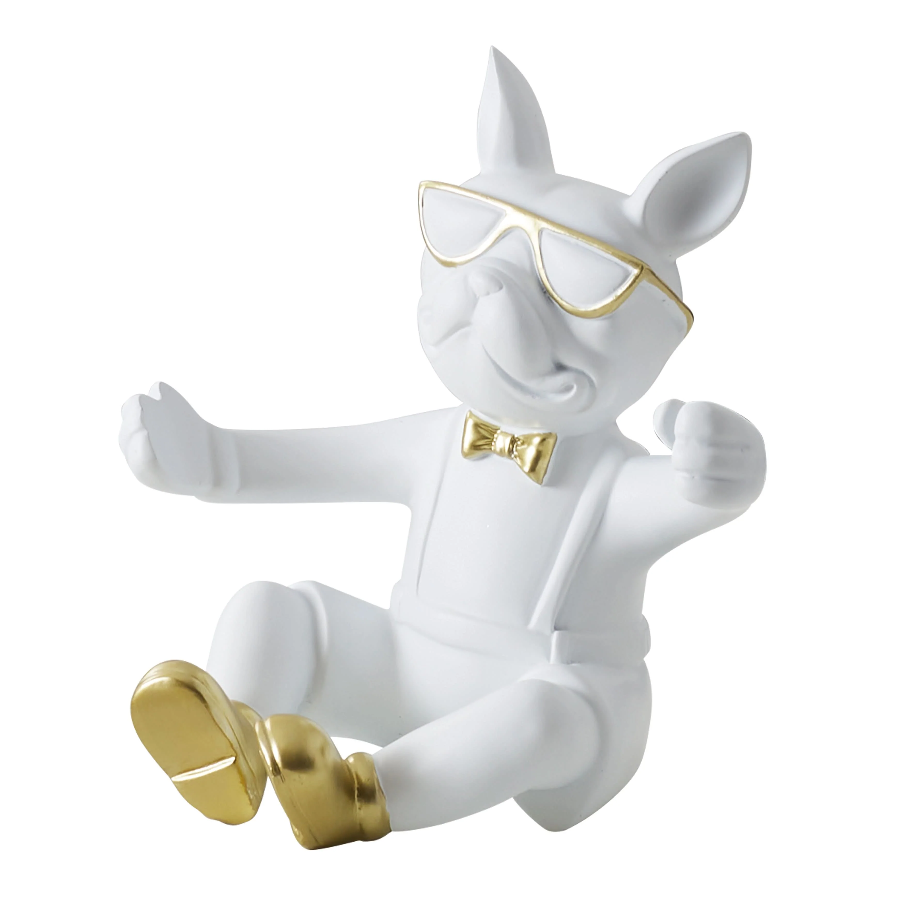 PORTE BOUTEILLE BOULEDOGUE BLANC - Image 4