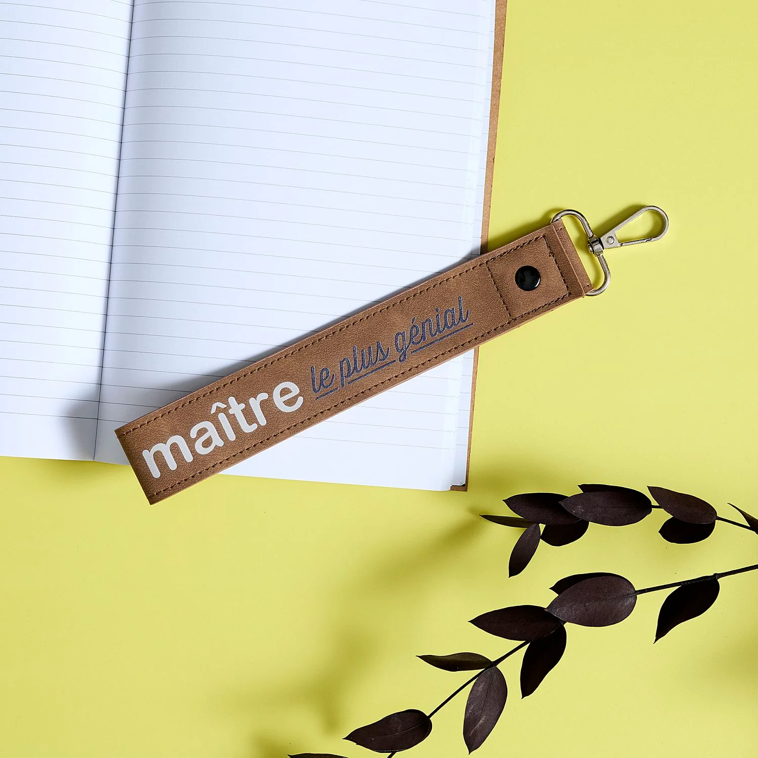 PORTE CLE MERCI MAITRE
