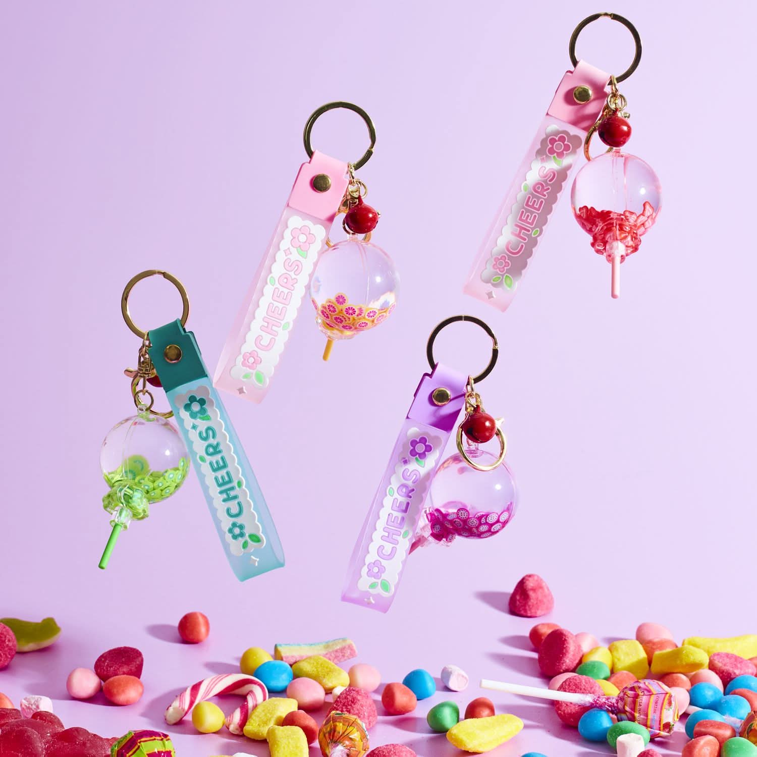 PORTE-CLES LOLIPOP KAWAII (coloris aléatoire) - Image 3