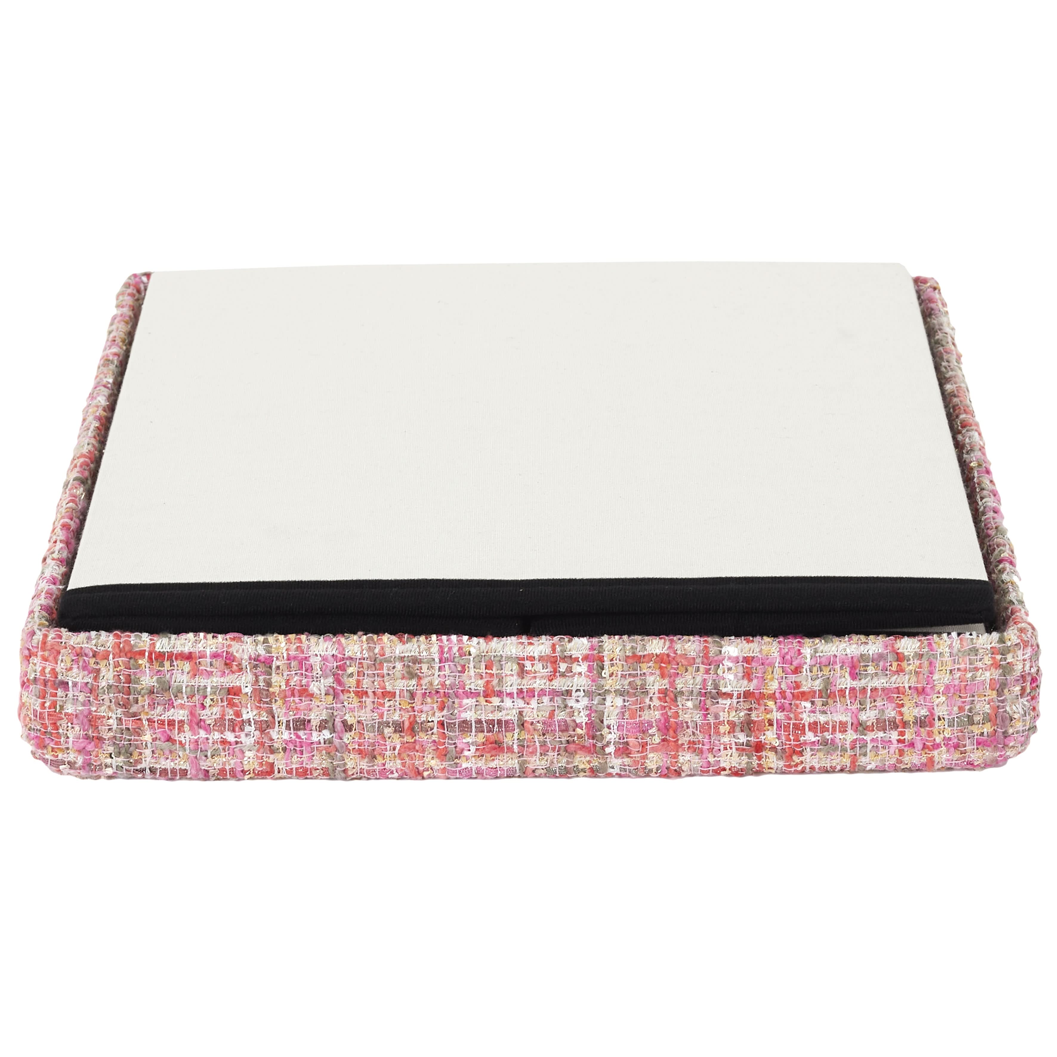 POUF PLIABLE TWEED ROSE - Image 6
