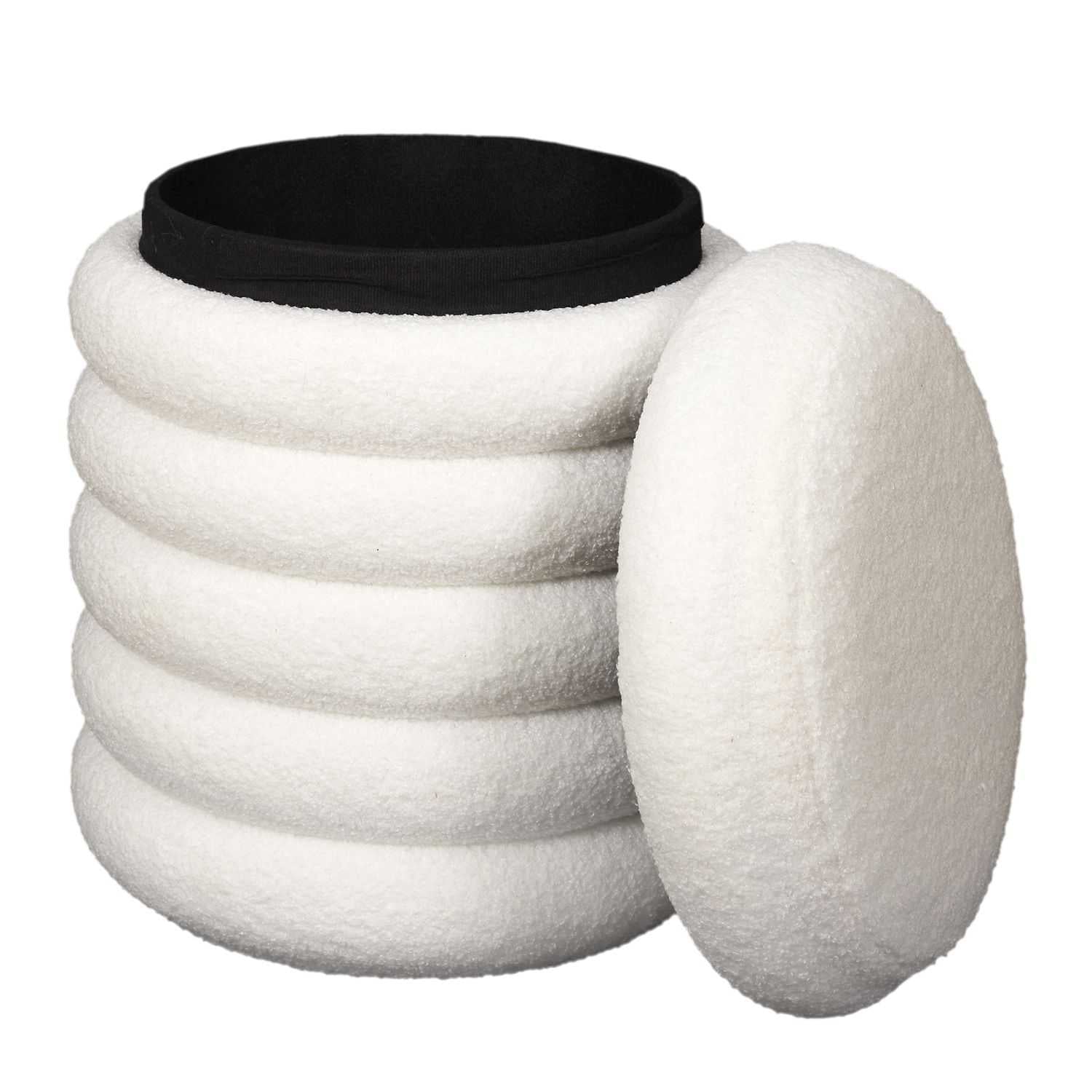 POUF RANGEMENT BOUCLETTE FREYA - Image 4