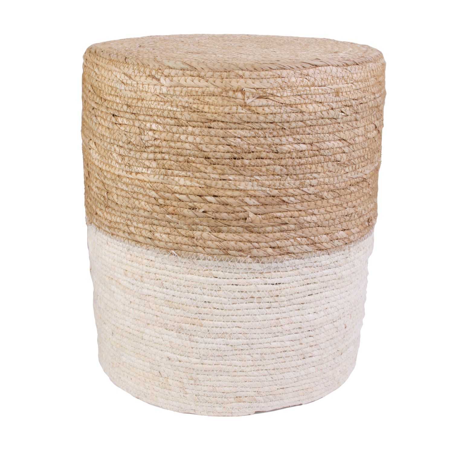 POUF TRESSE BEIGE - Image 4