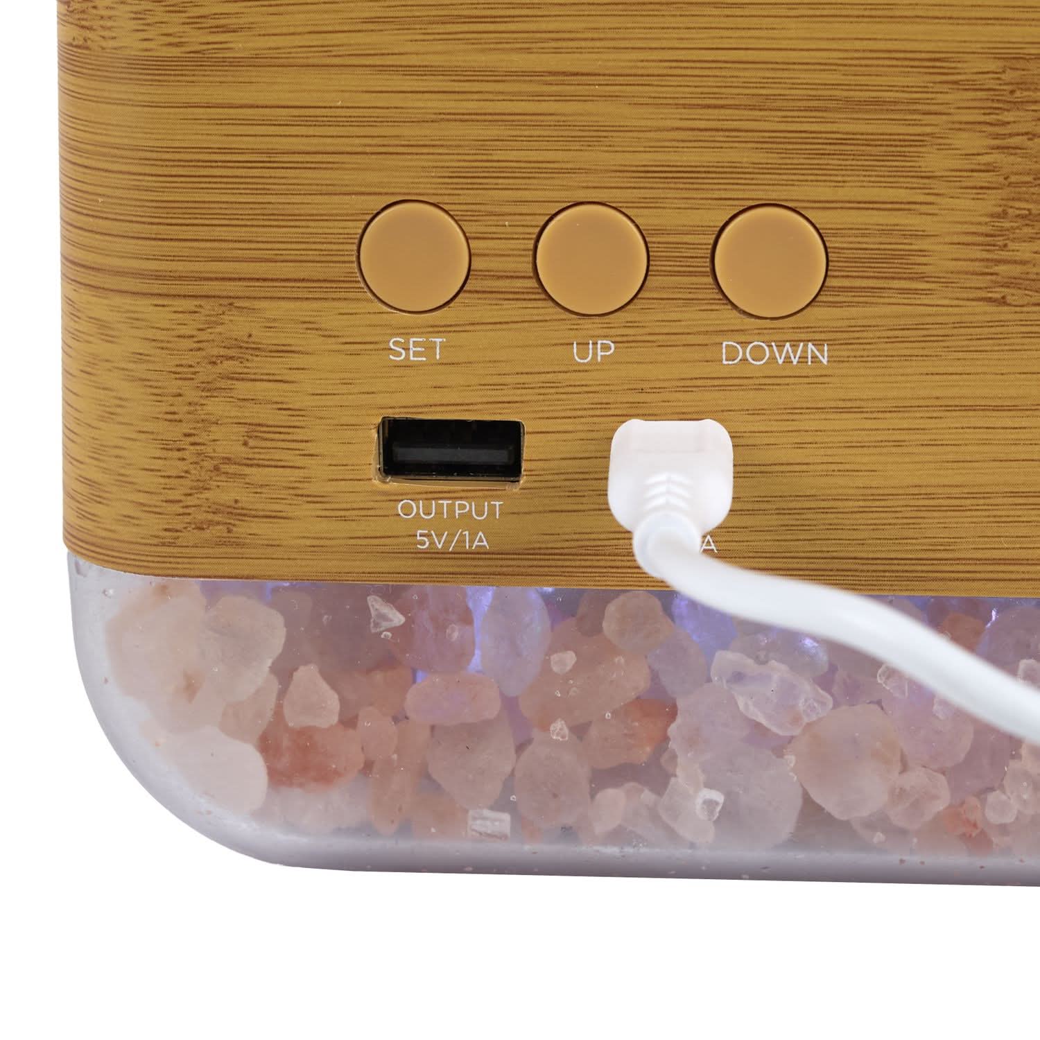 REVEIL CHARGEUR AVEC CRISTAUX DE SEL ROSE - Image 13