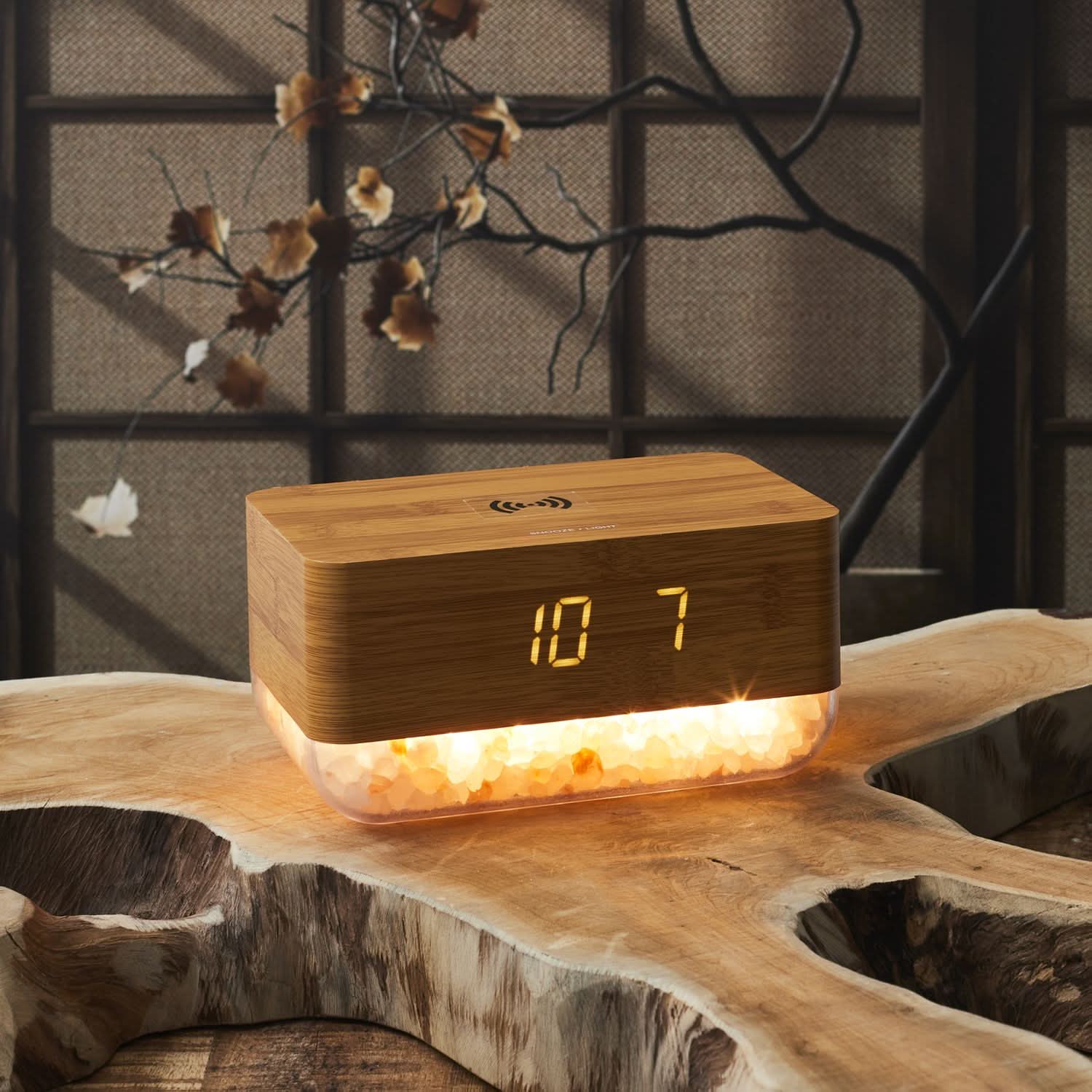 REVEIL CHARGEUR AVEC CRISTAUX DE SEL ROSE - Image 3