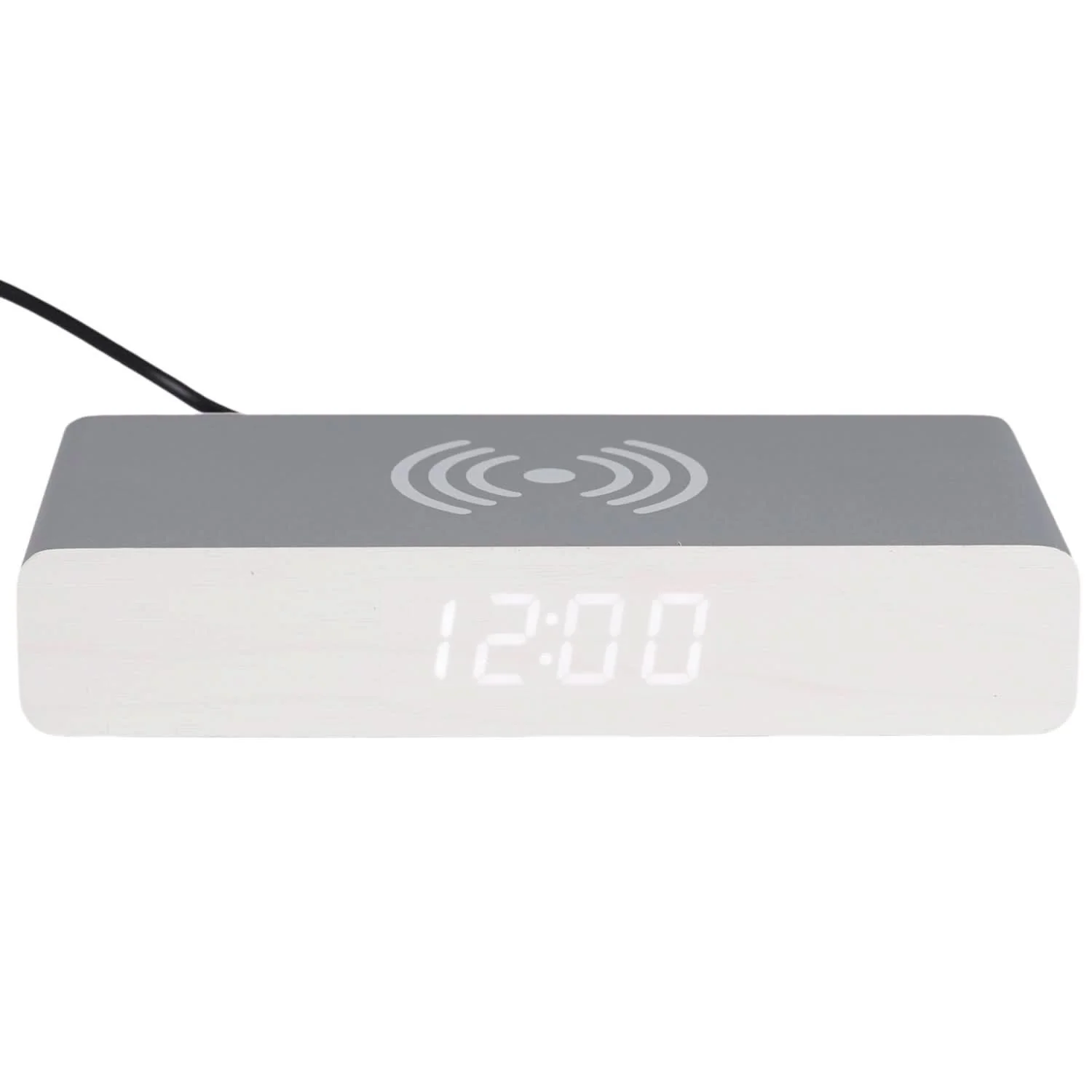 REVEIL CHARGEUR BOIS GRIS - Image 7