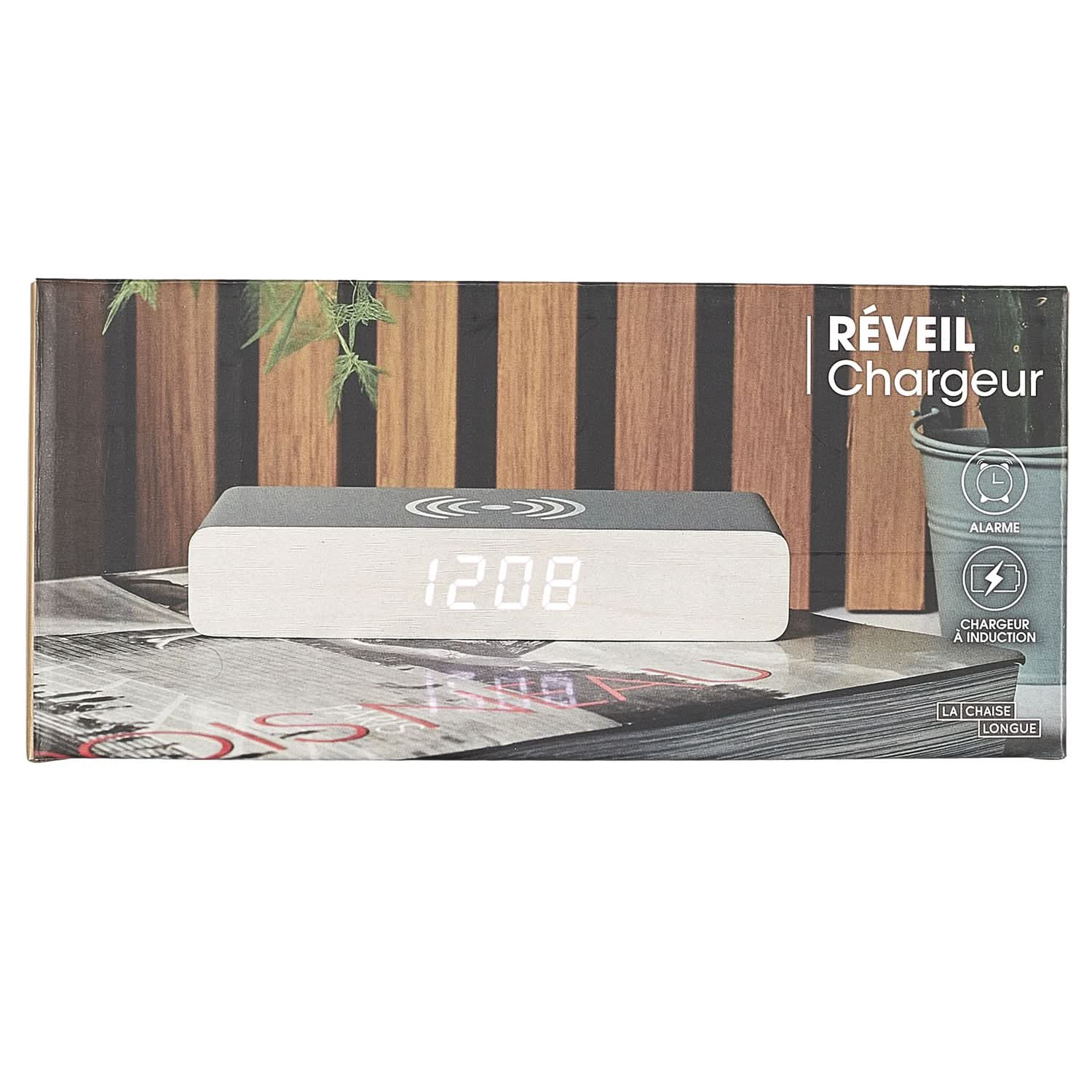 REVEIL CHARGEUR BOIS GRIS - Image 8