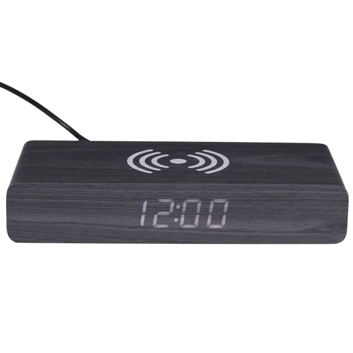 REVEIL CHARGEUR BOIS NOIR - Image 5