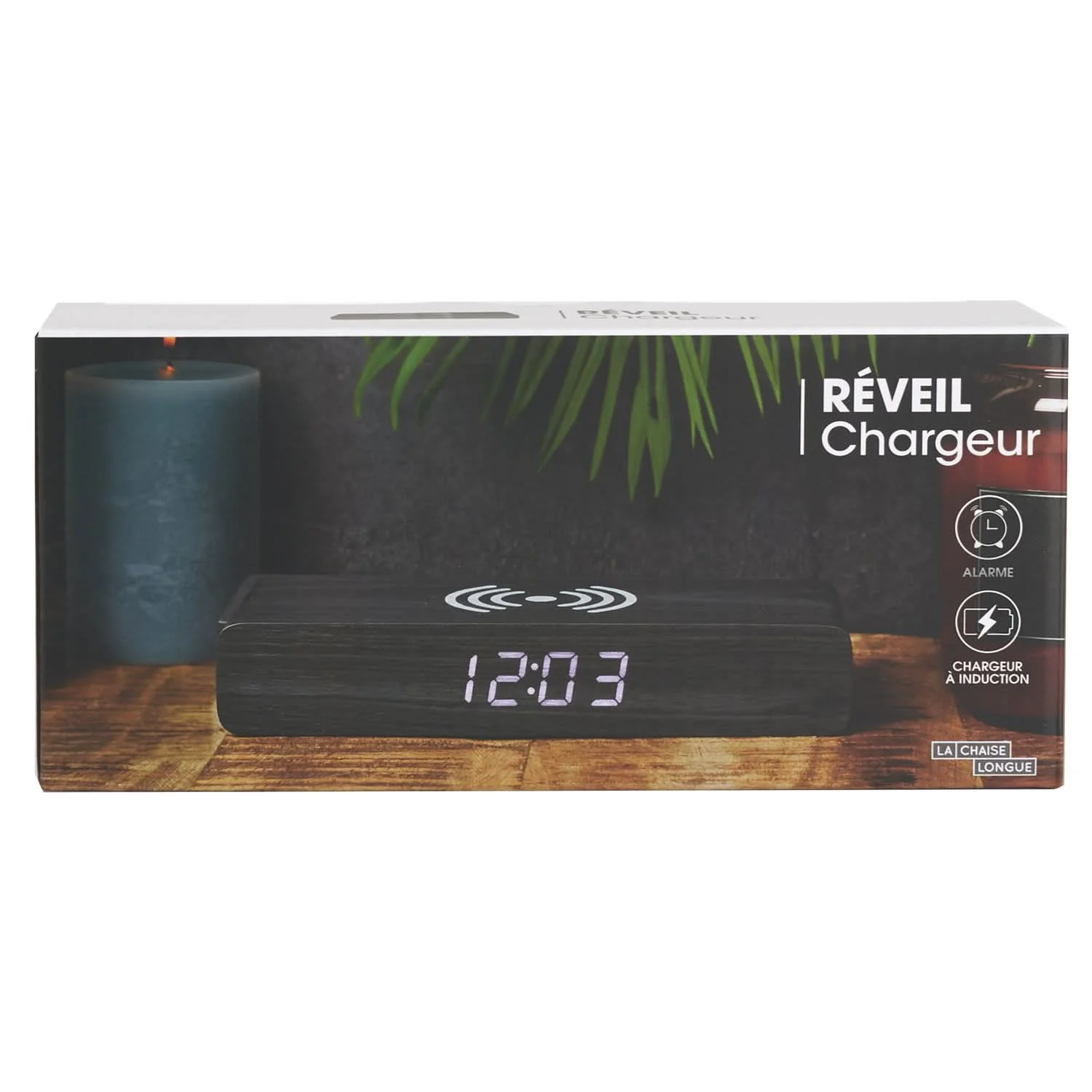 REVEIL CHARGEUR BOIS NOIR - Image 8
