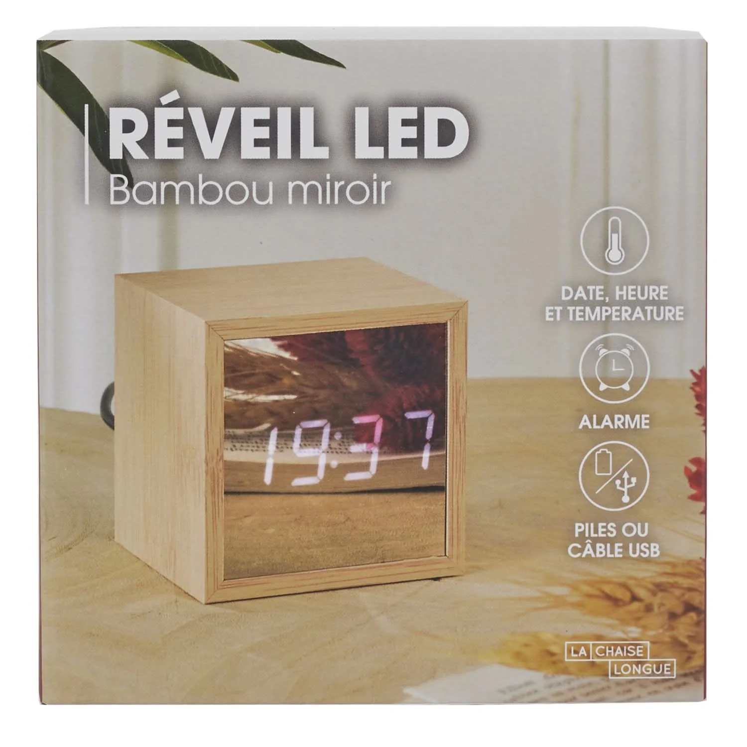 REVEIL LED BAMBOU MIROIR - Image 8