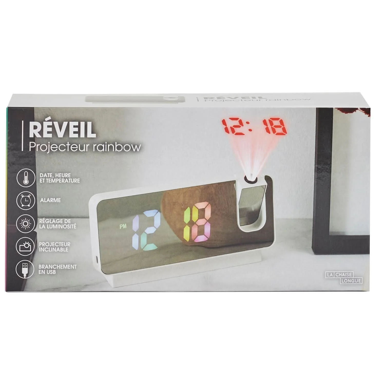 REVEIL PROJECTEUR MIROIR RAINBOW - Image 8