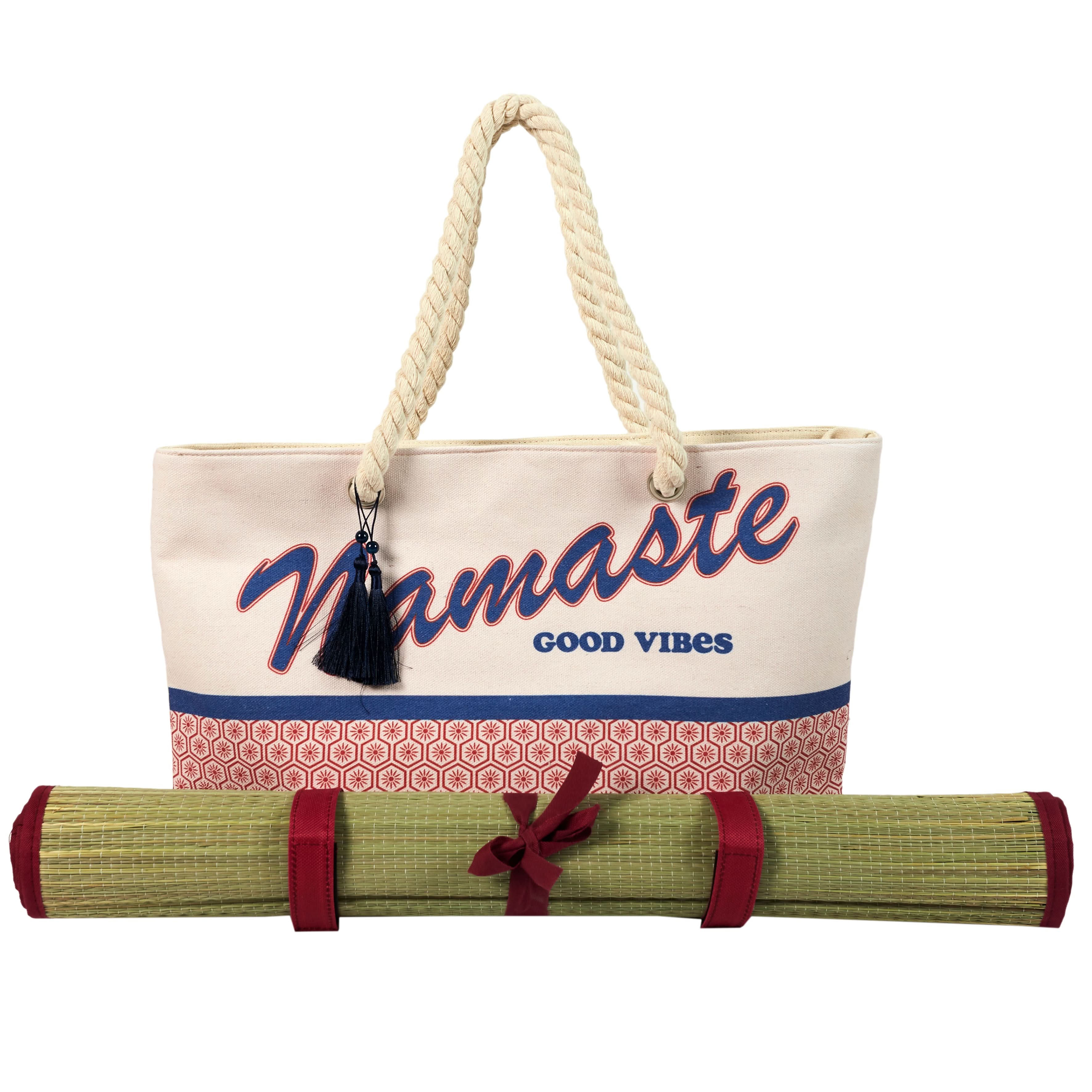 SAC DE PLAGE AVEC NATTE NAMASTE - Image 6
