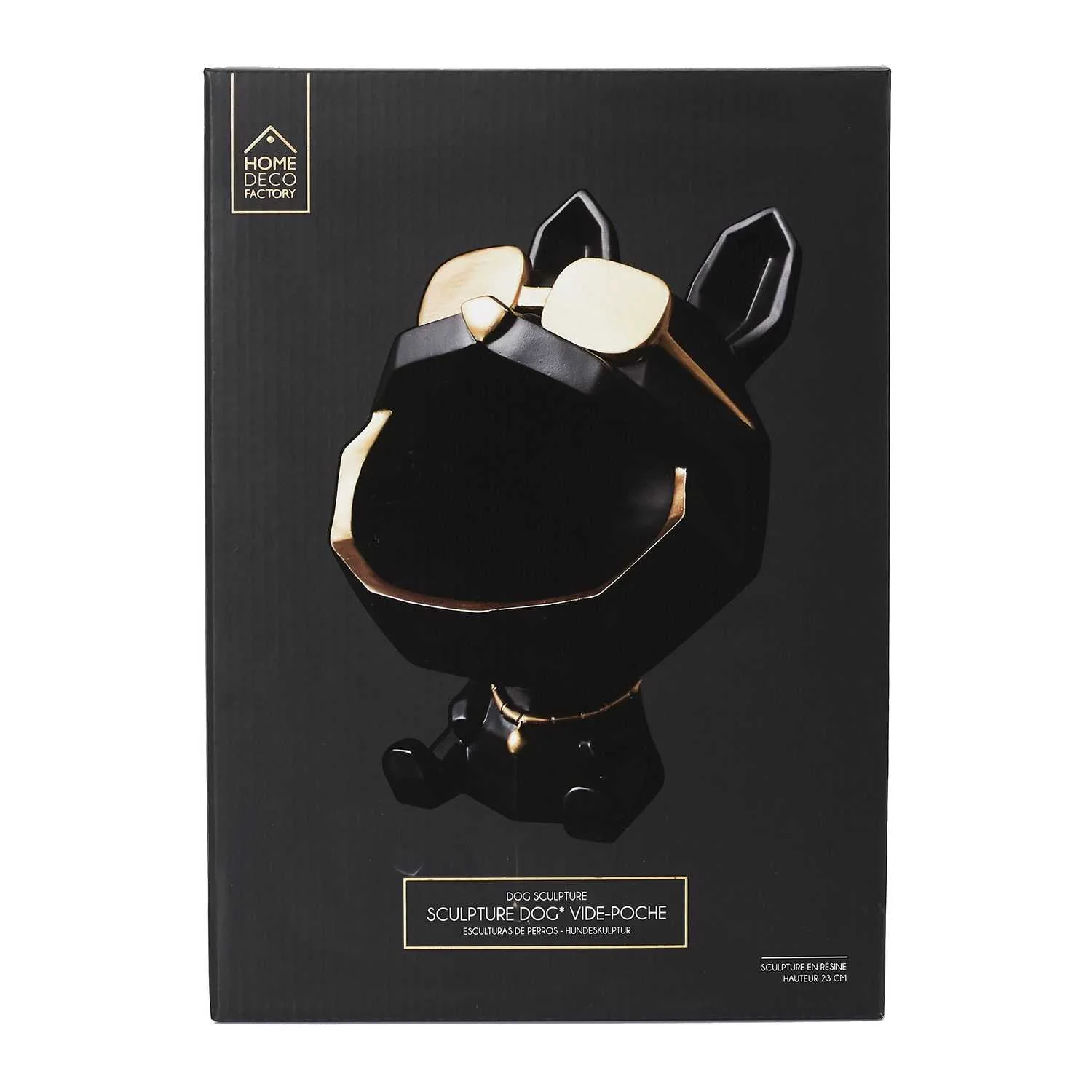 SCULPTURE CHIEN A LUNETTES NOIR VIDE POCHE - Image 6