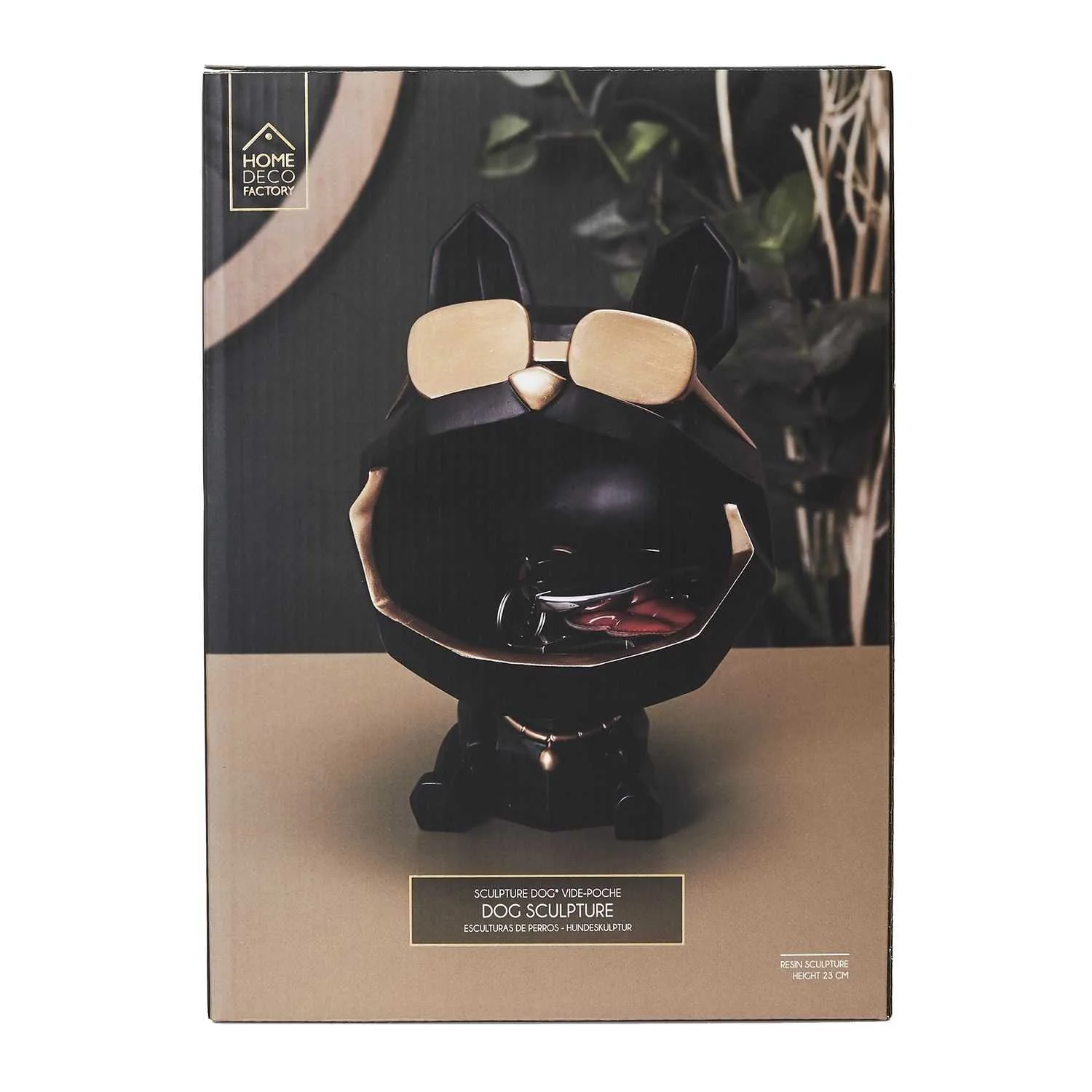 SCULPTURE CHIEN A LUNETTES NOIR VIDE POCHE - Image 7