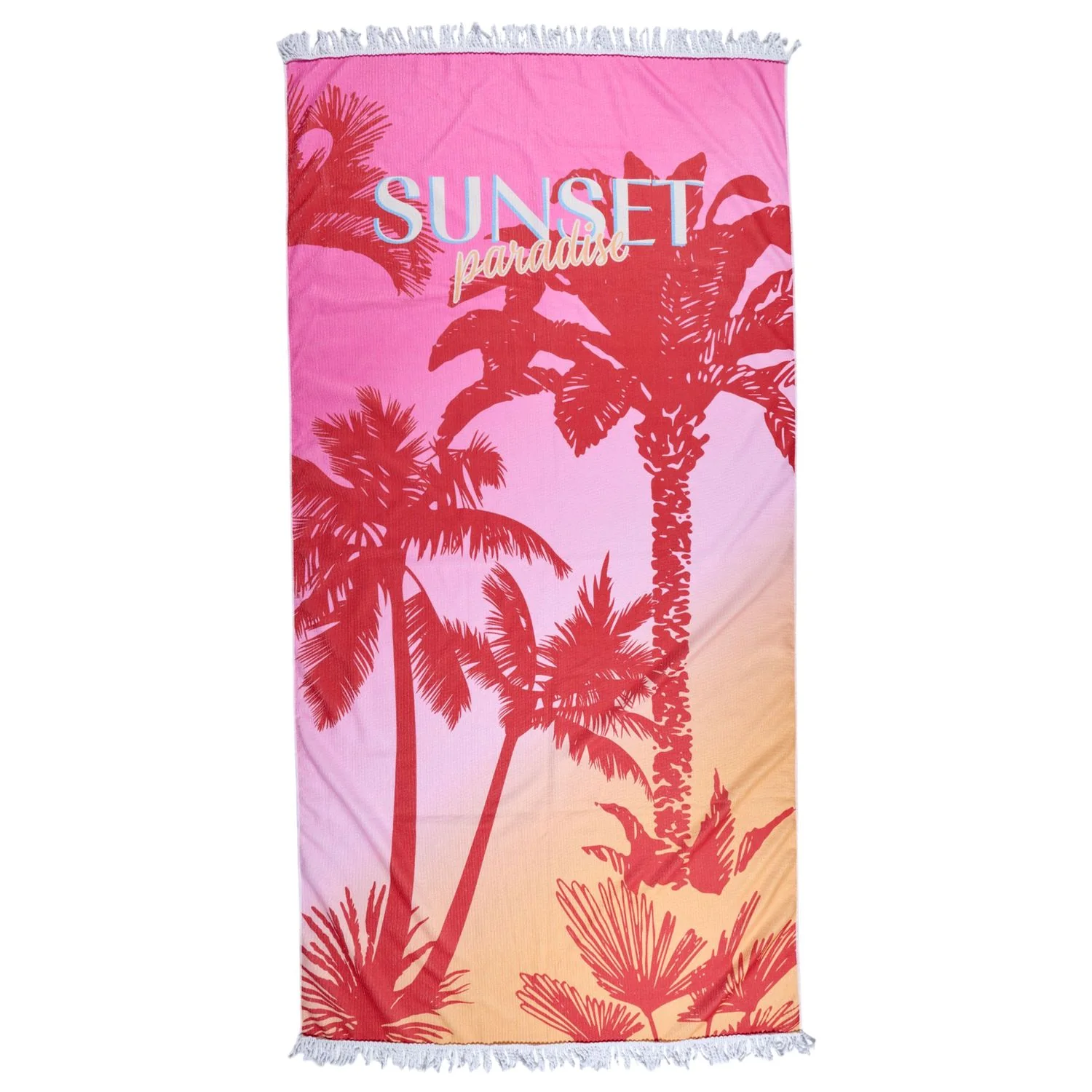 SERVIETTE DE PLAGE PALMIERS SUNSET PARADISE - Image 3