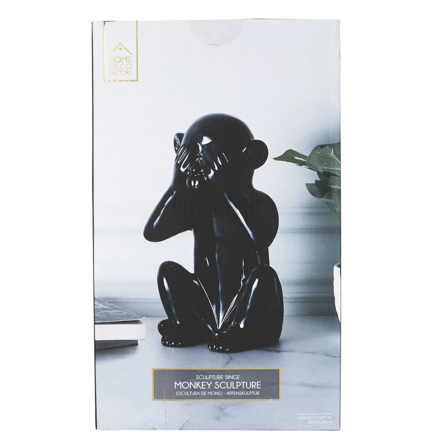 STATUE SINGE NOIR H28CM - Image 2
