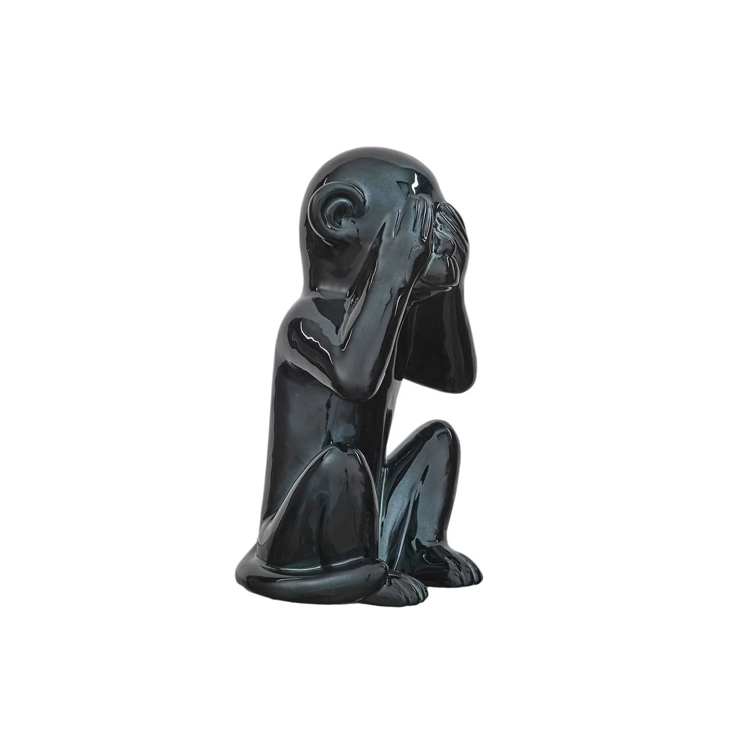 STATUE SINGE NOIR H28CM - Image 4