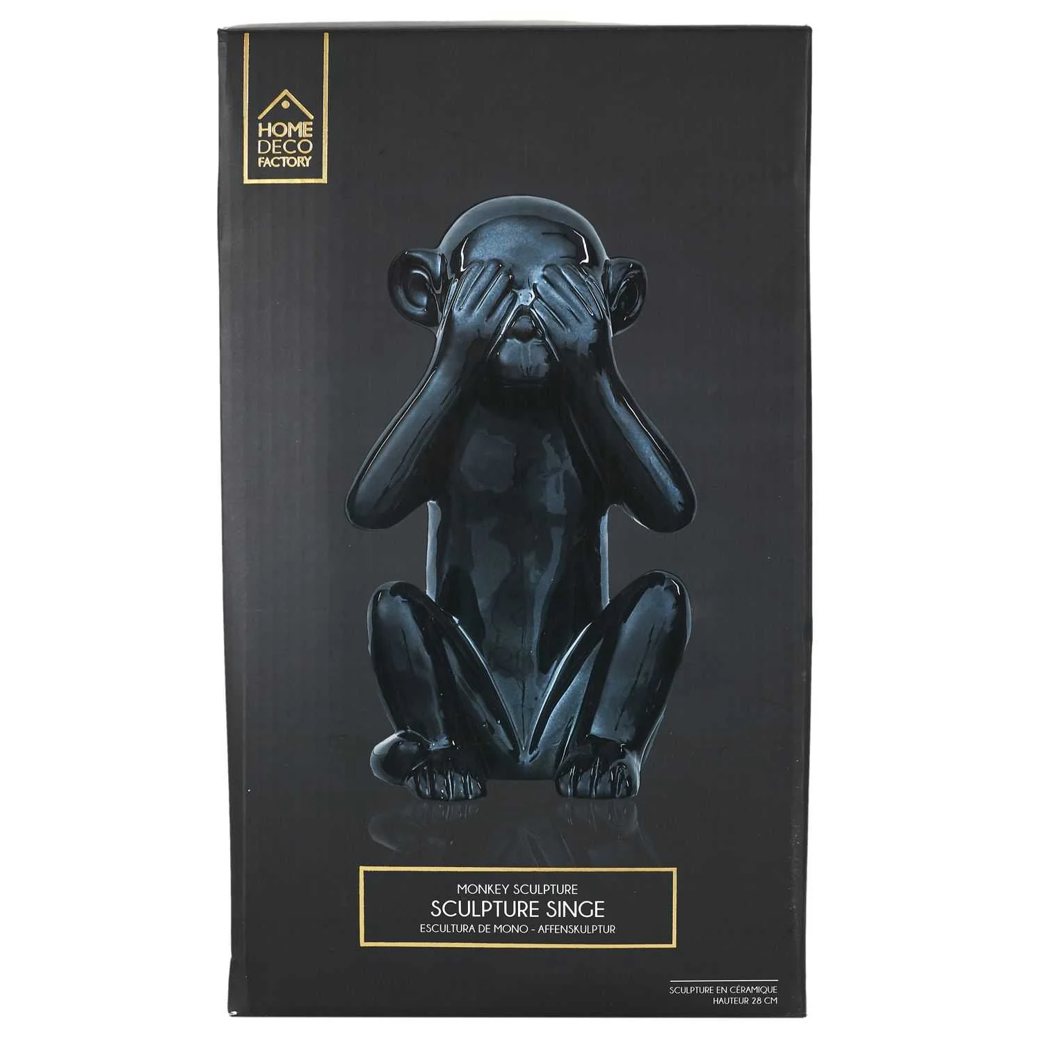 STATUE SINGE NOIR H28CM - Image 7