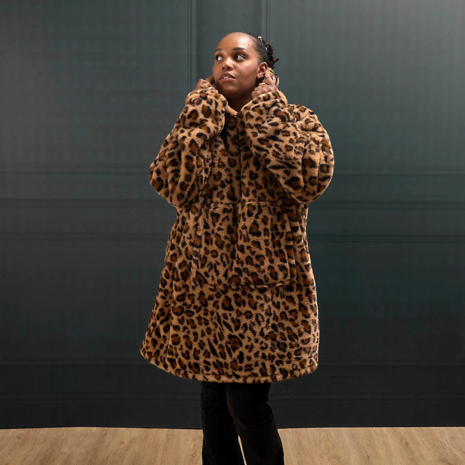 SWEAT PLAID LEOPARD KIMBA - Image 3