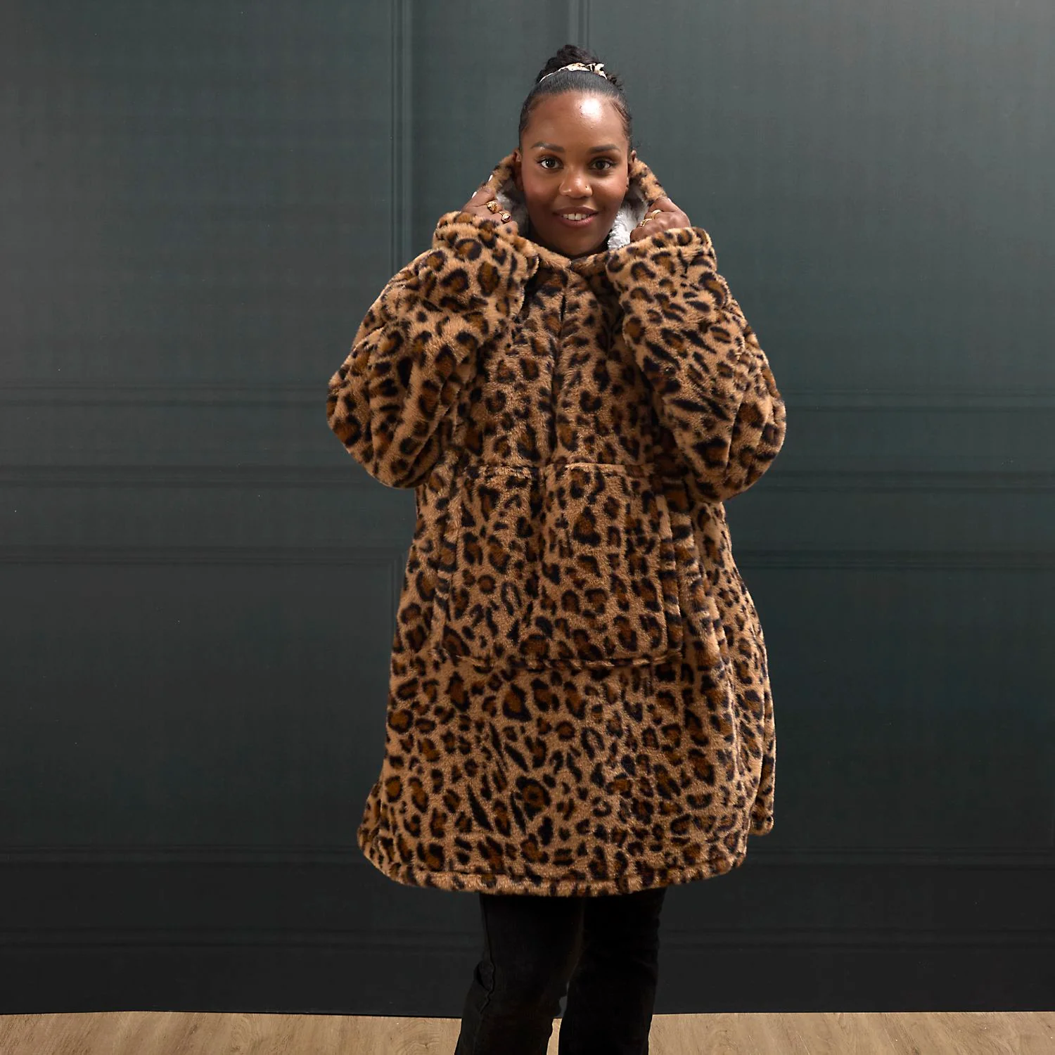 SWEAT PLAID LEOPARD KIMBA - Image 4