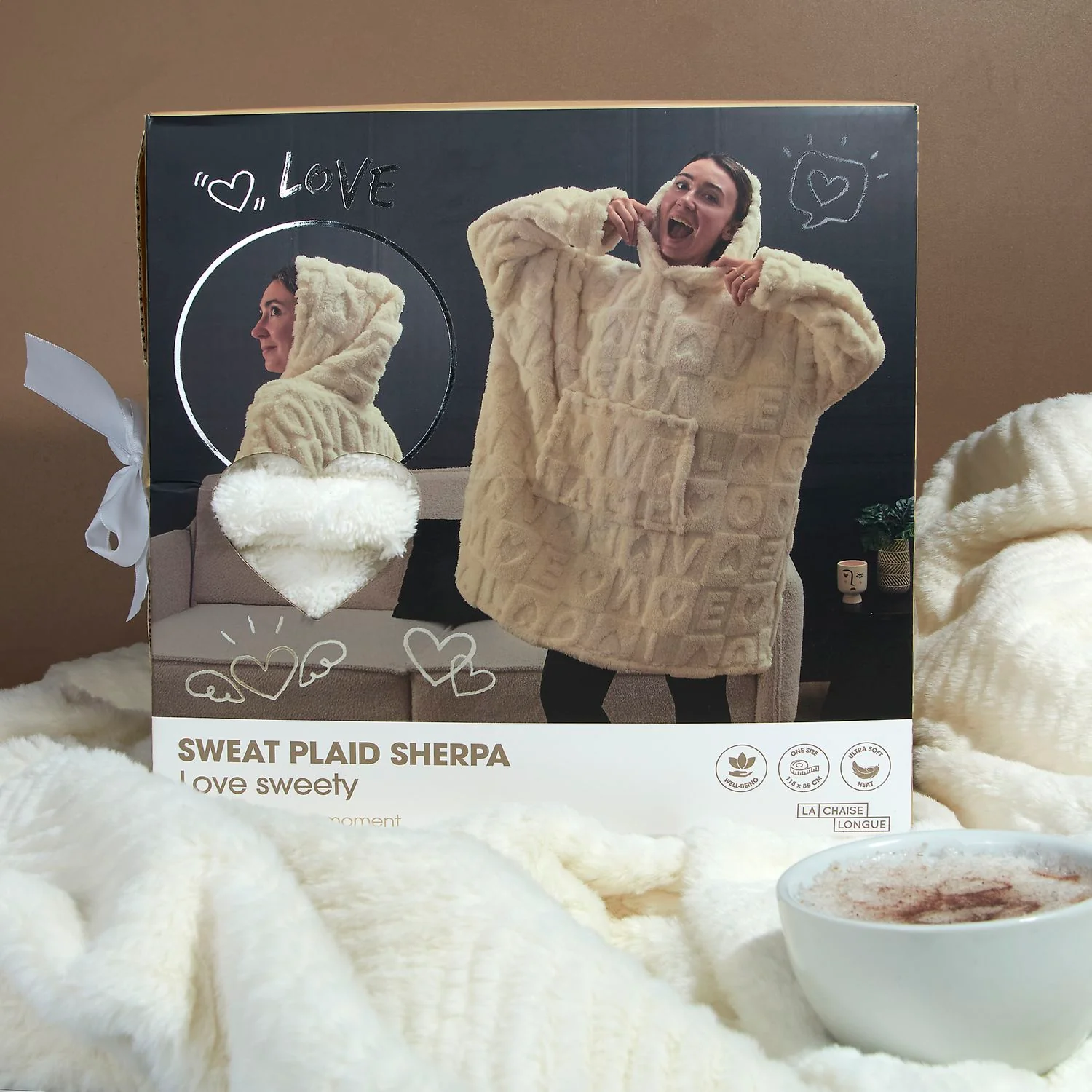 SWEAT PLAID SHERPA LOVE - Image 4