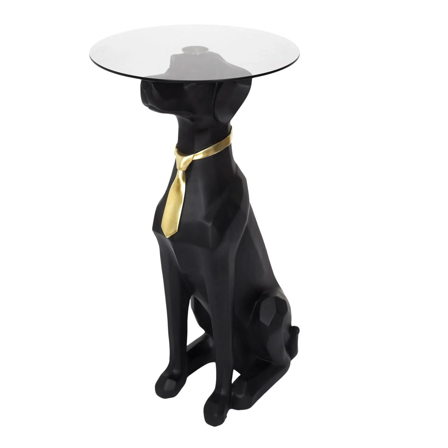 TABLE BASSE DECO CHIEN ASSIS 66CM - Image 2