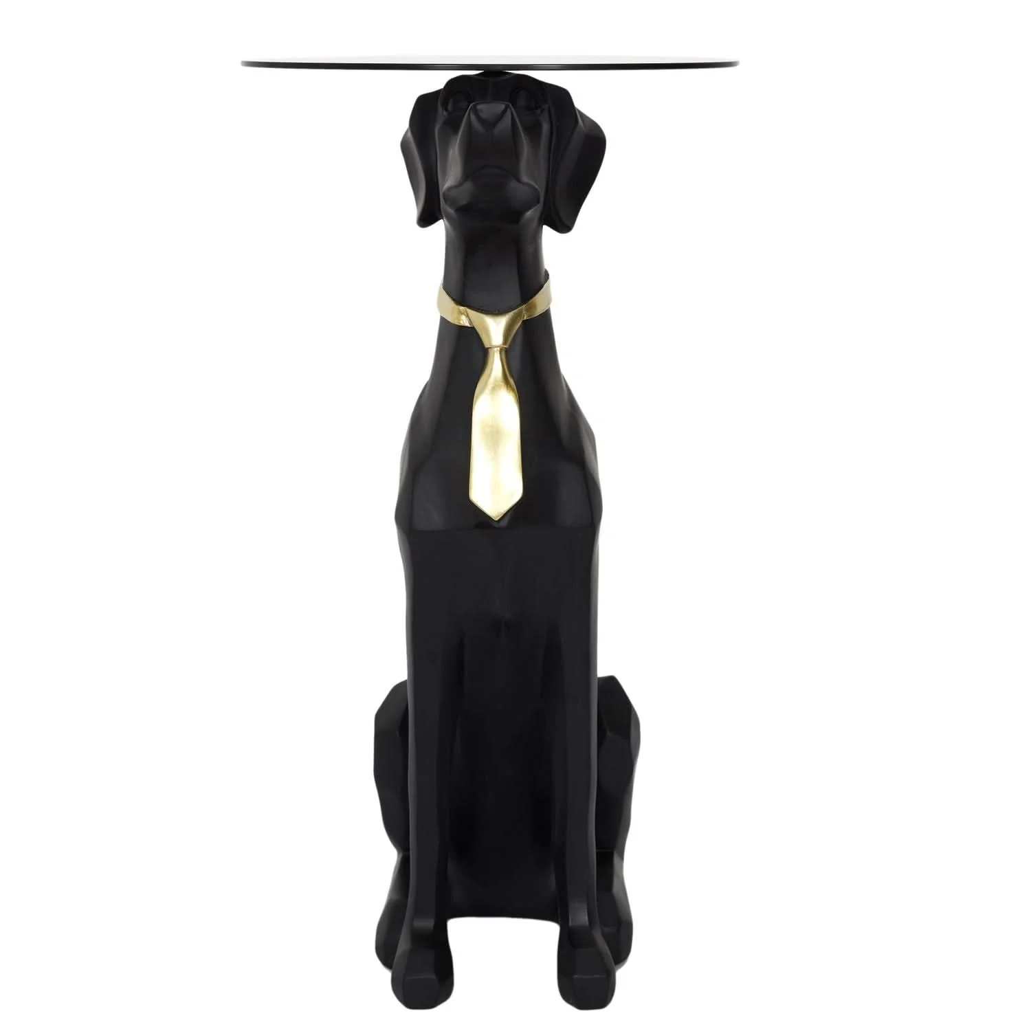 TABLE BASSE DECO CHIEN ASSIS 66CM - Image 3