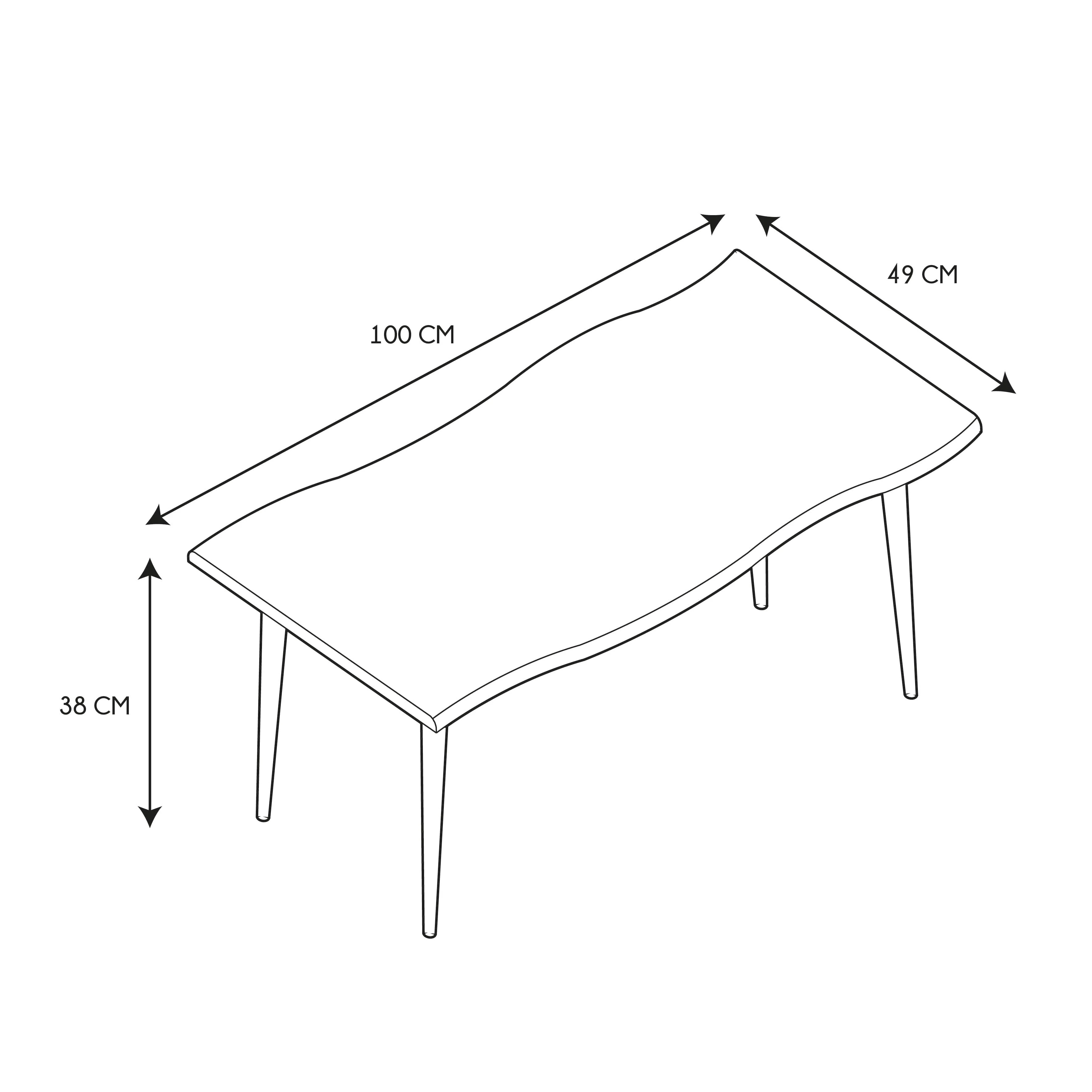 TABLE BASSE FOREST NOIR - Image 5