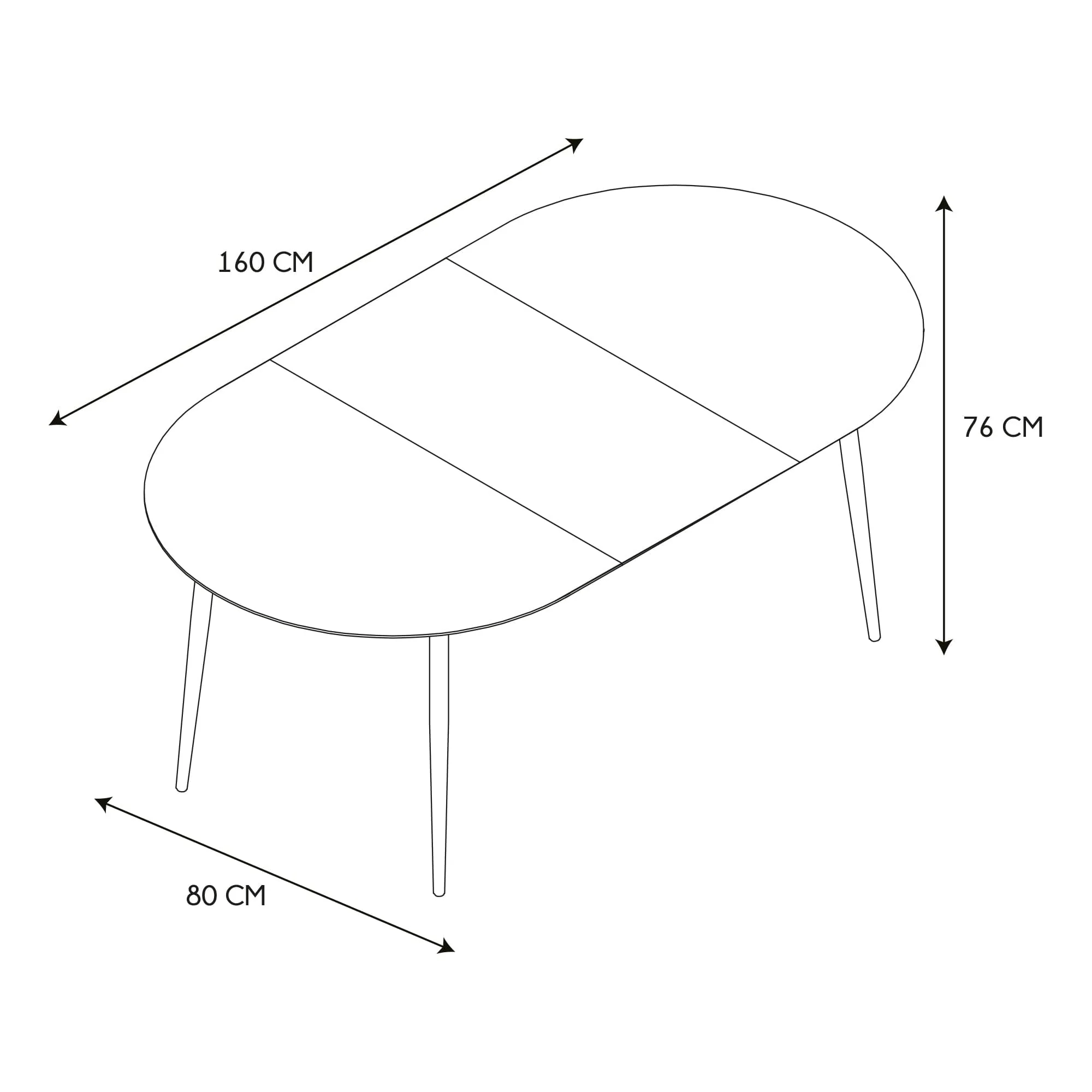 TABLE EXTENSIBLE 4 A 6 PERSONNES - Image 6