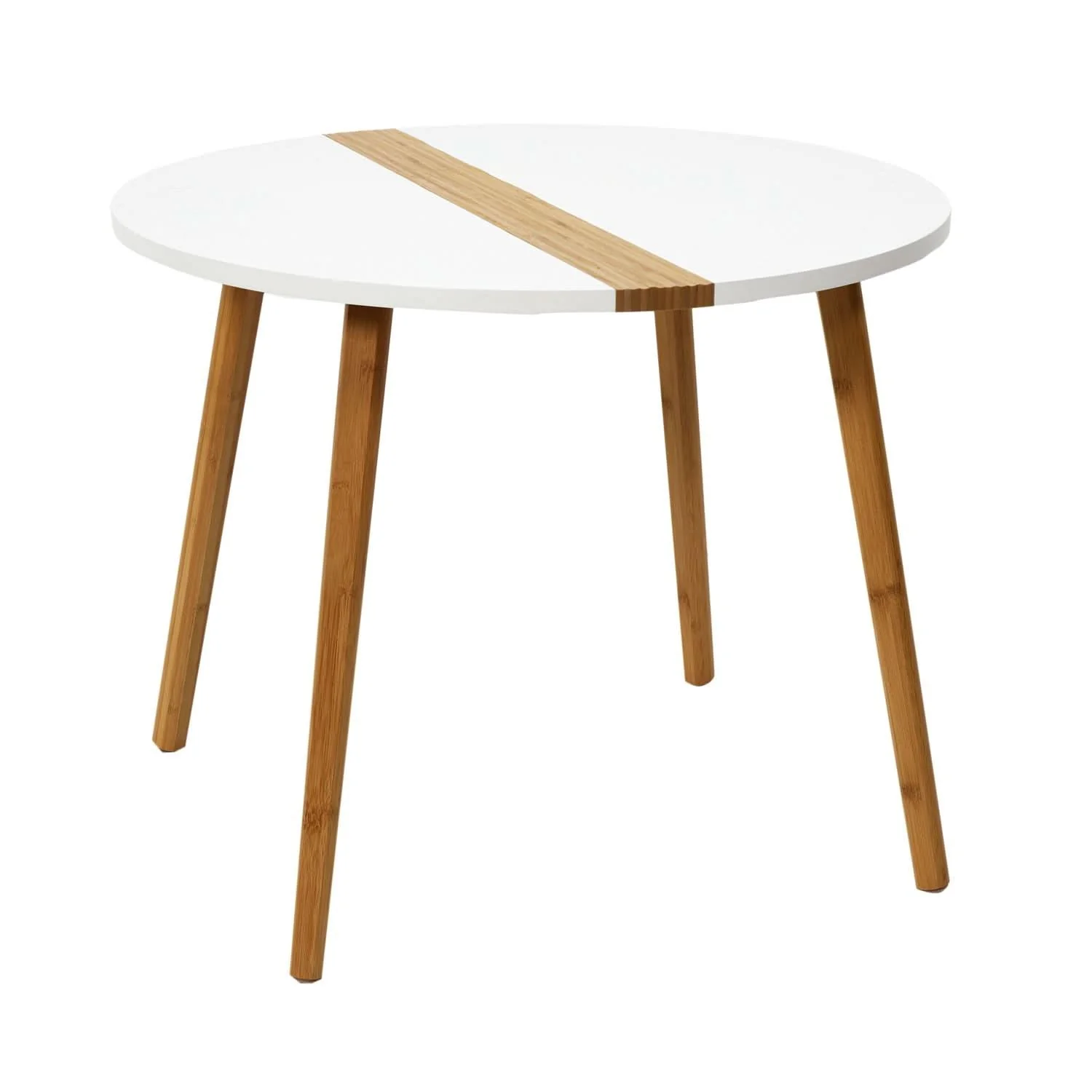 TABLE GIGOGNE BICOLORE RELIEF BLANC X2 - Image 2