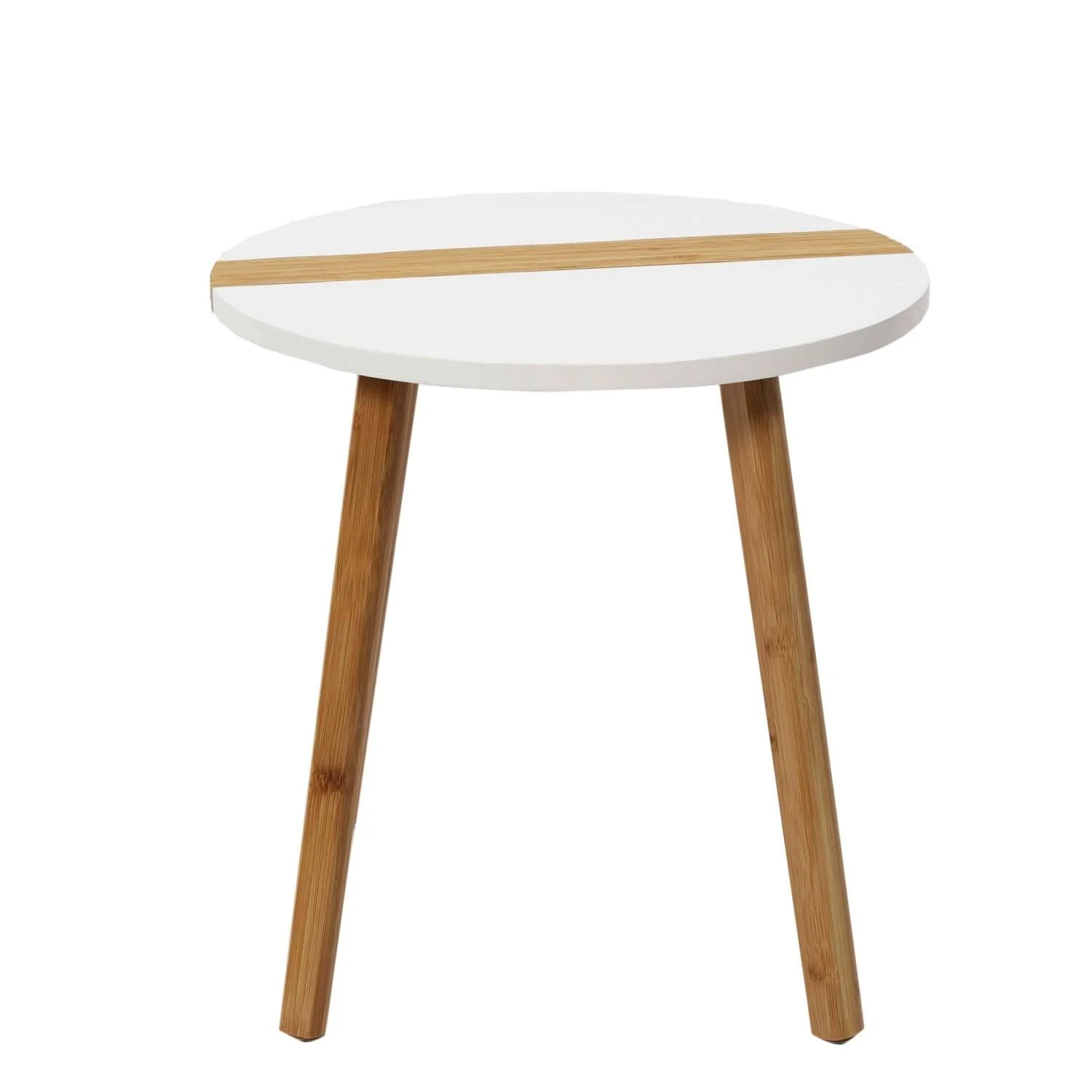TABLE GIGOGNE BICOLORE RELIEF BLANC X2 - Image 3