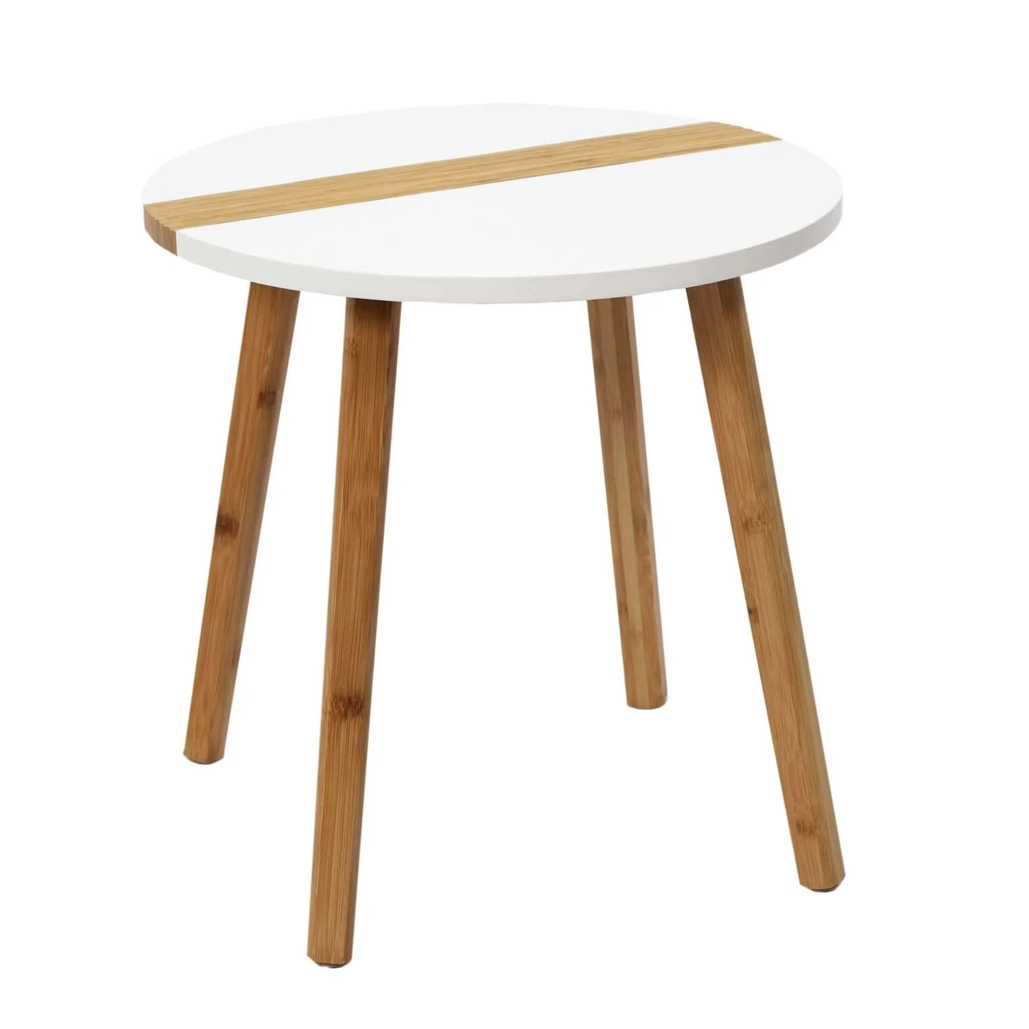 TABLE GIGOGNE BICOLORE RELIEF BLANC X2 - Image 5