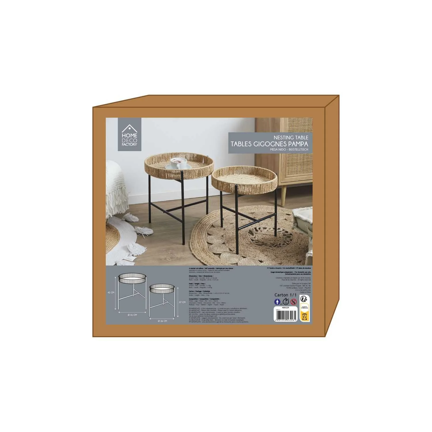 TABLE GIGOGNE PAMPA - LOT DE 2 - Image 7