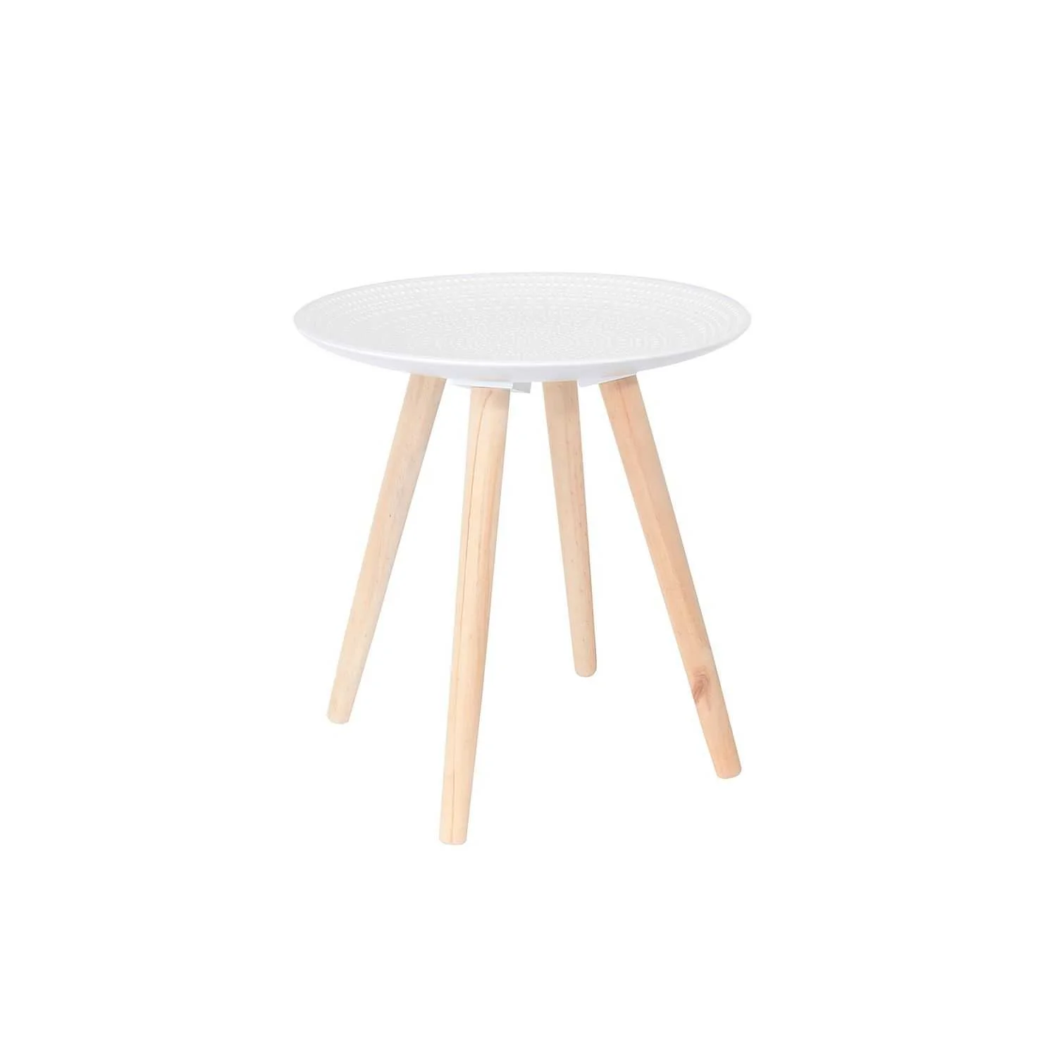 TABLE GIGOGNE RONDE RELIEF GOUTTELETTE - LOT DE 2 - Image 3