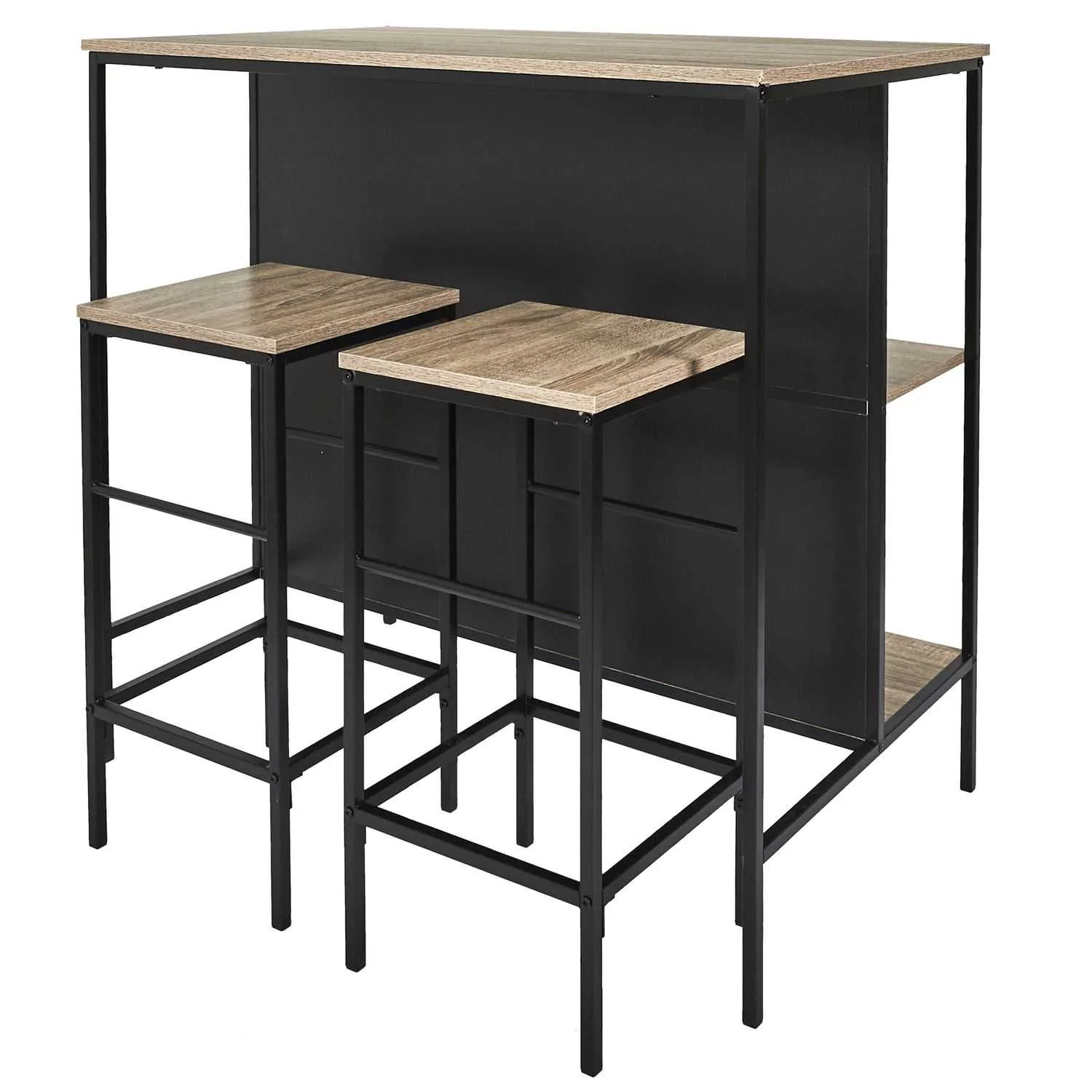 TABLE ILOT 2 TABOURETS LOKA - Image 2