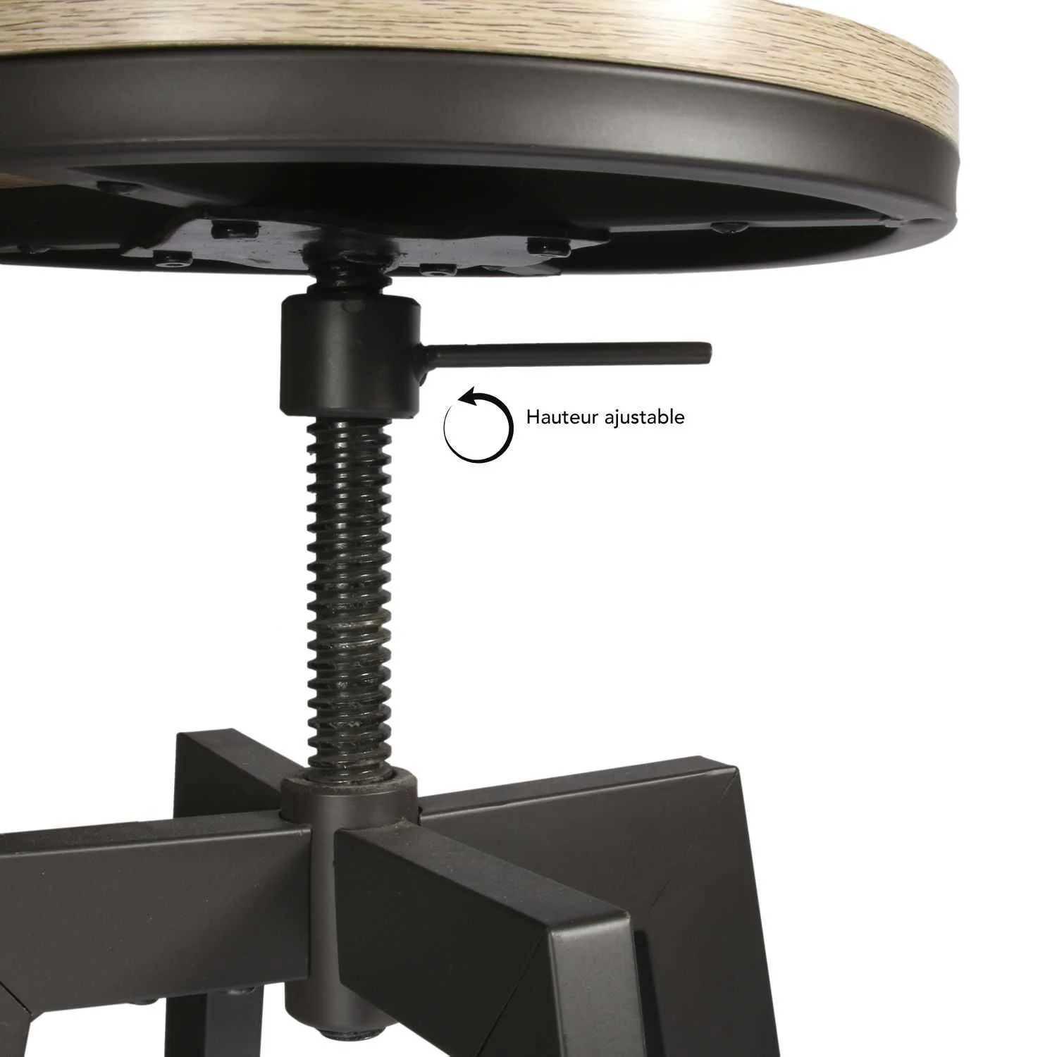 TABLE MANGE DEBOUT 2 TABOURETS REGLABLES ARIA - Image 3