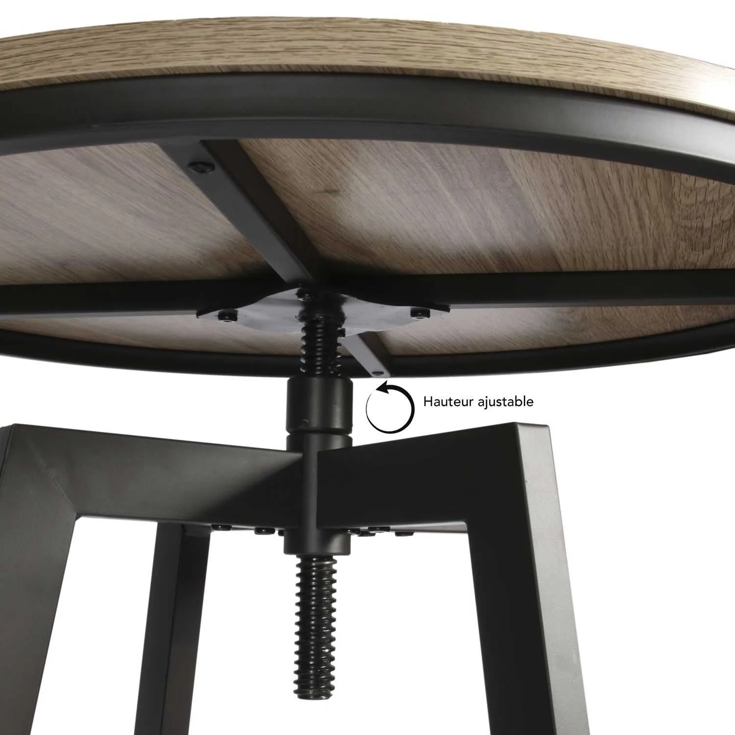 TABLE MANGE DEBOUT 2 TABOURETS REGLABLES ARIA - Image 4