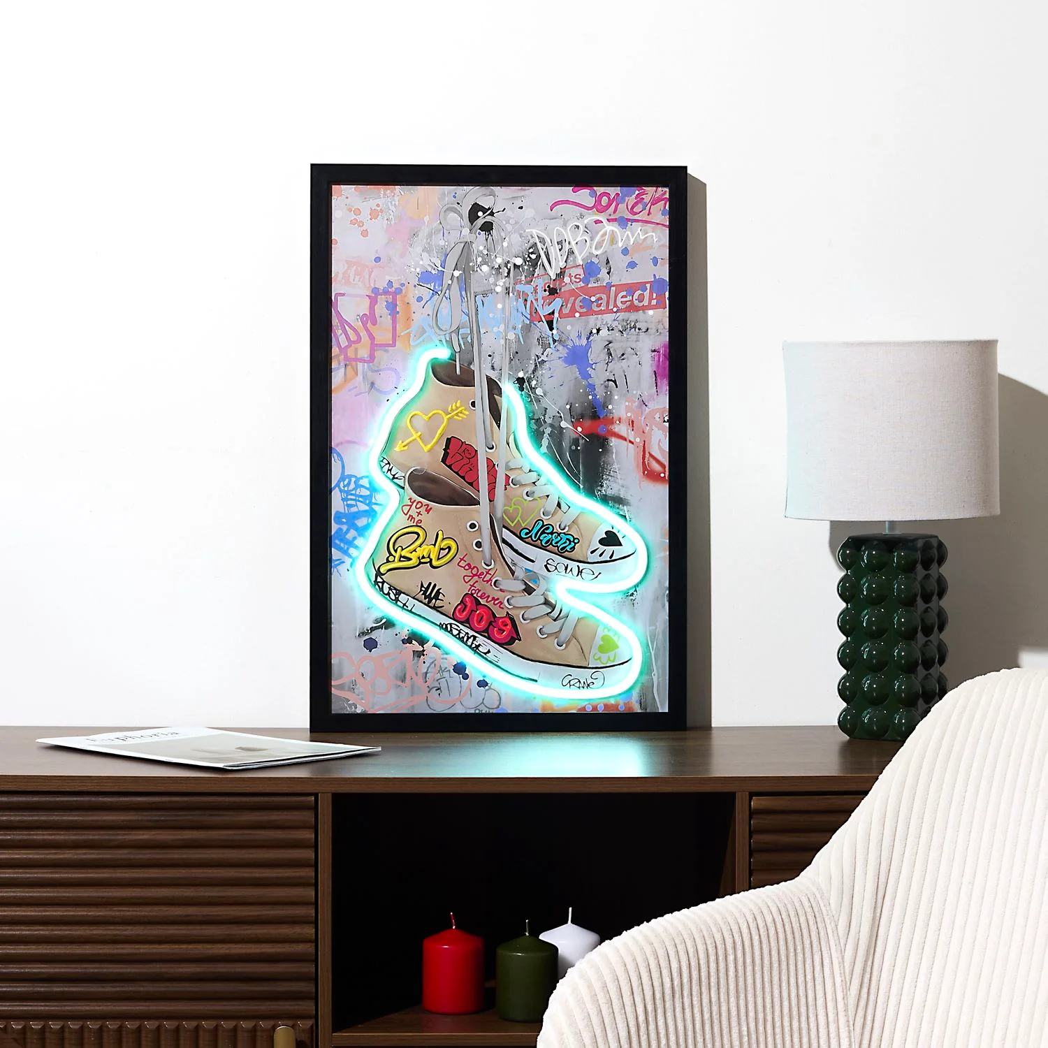 TABLEAU EFFET NEON AIR LIGHT SNEAKERS - Image 2