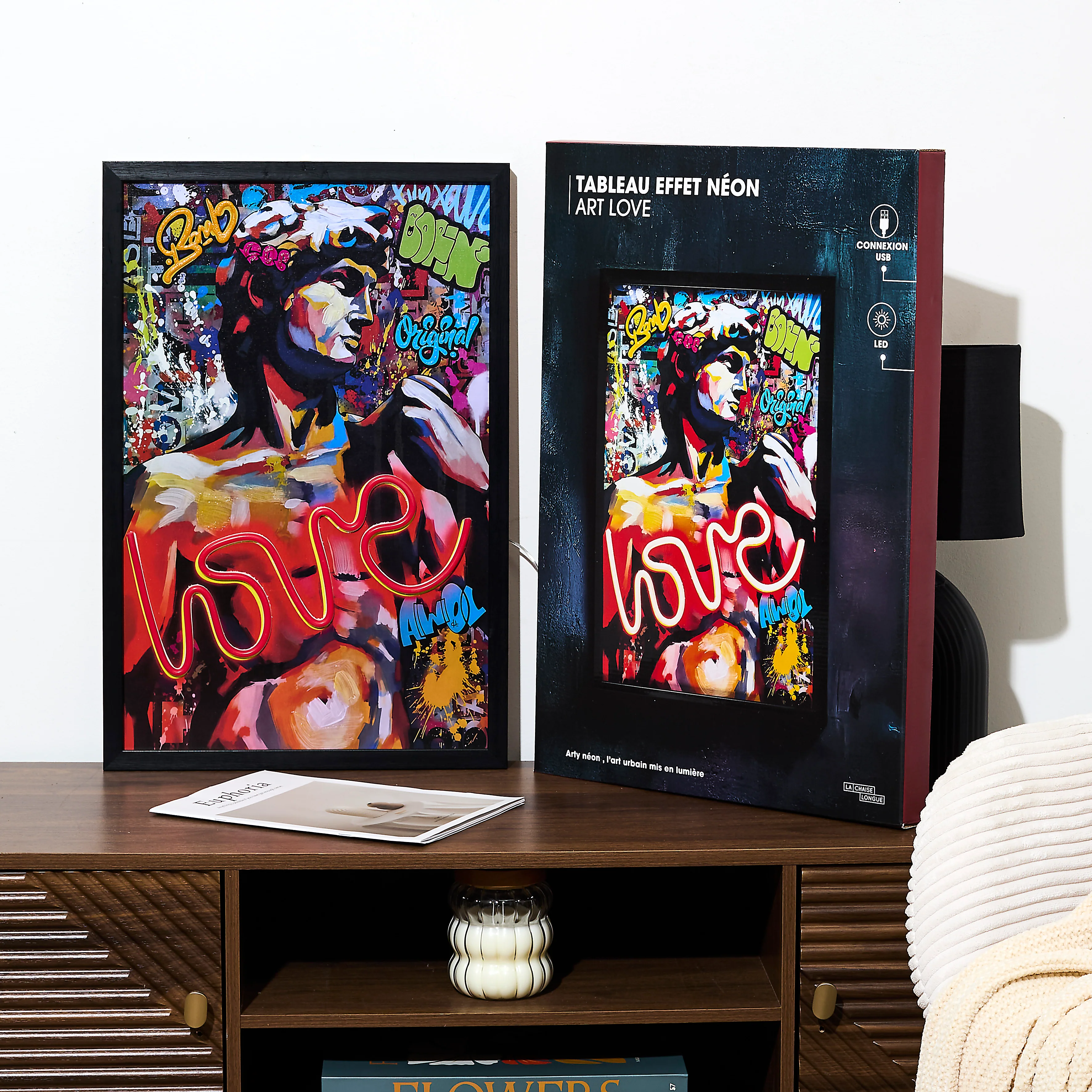 TABLEAU EFFET NEON ART LOVE - Image 2