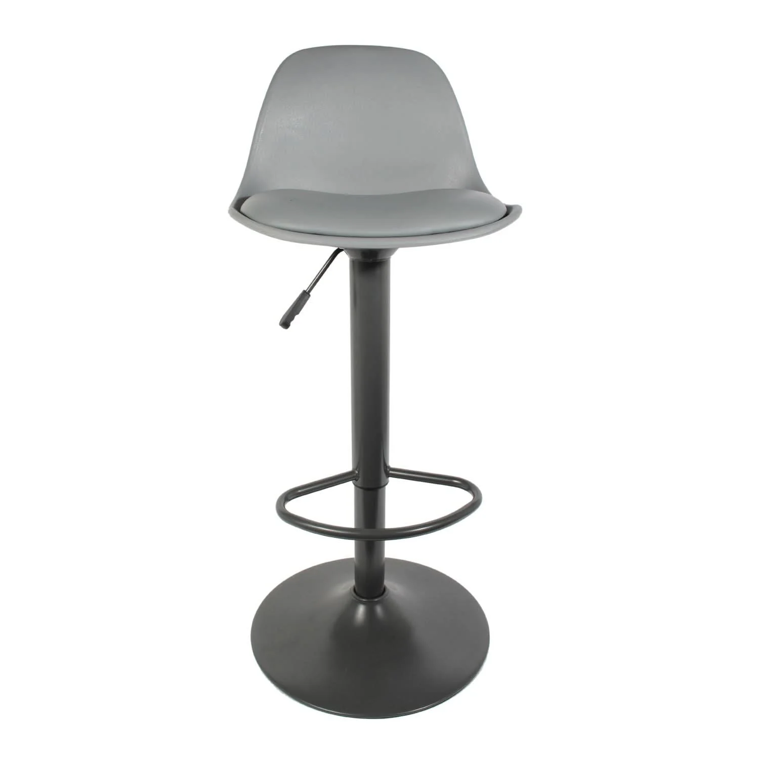 TABOURET DE BAR ISAK GRIS - Lot de 2 - Image 3