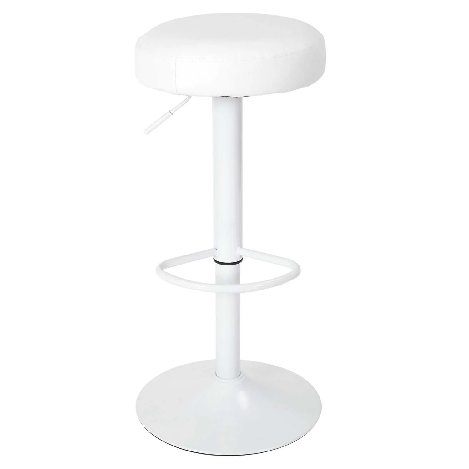 TABOURET DE BAR REGLABLE MUMFORD BLANC - LOT DE 2 - Image 3