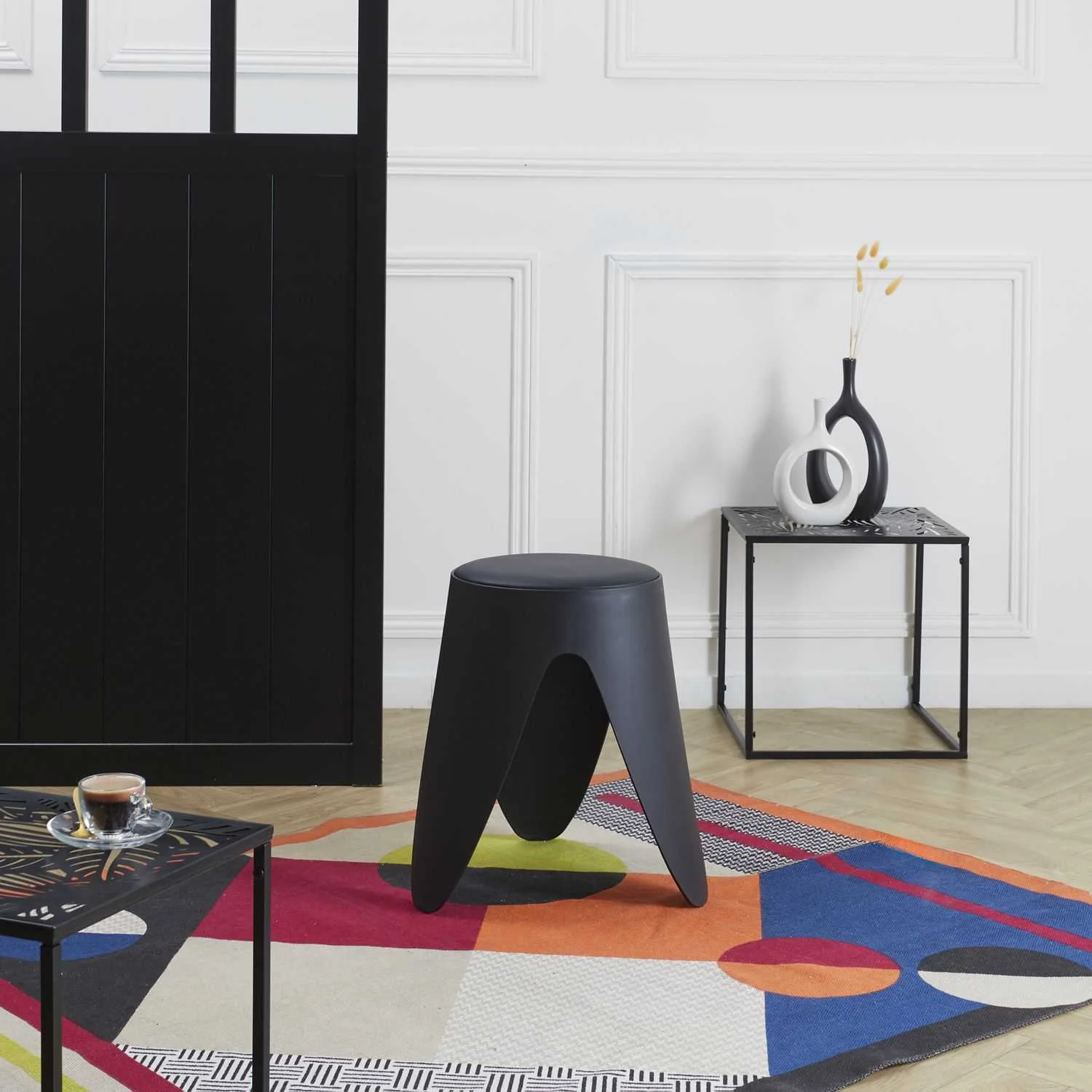TABOURET EVE NOIR