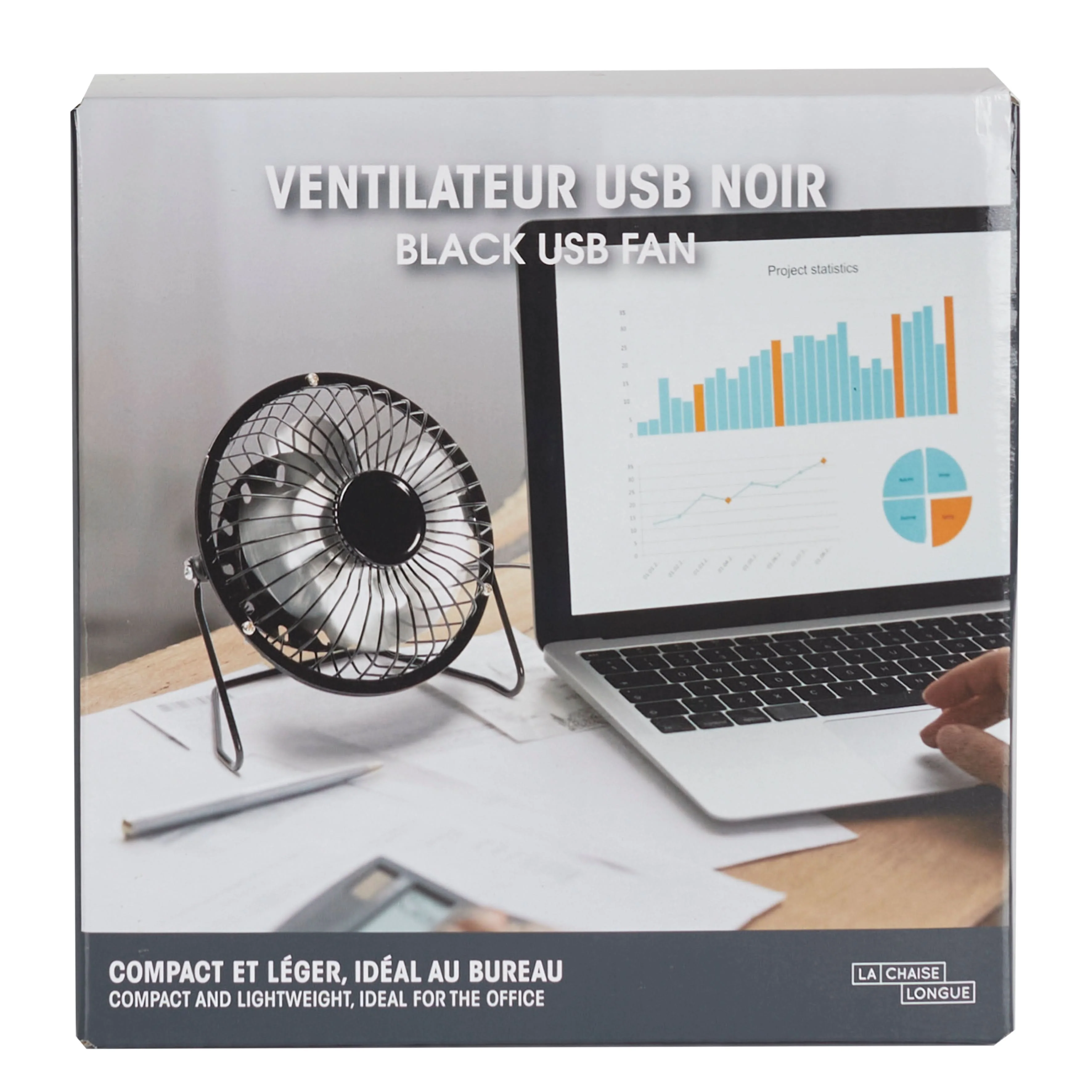 VENTILATEUR USB NOIR - Image 3