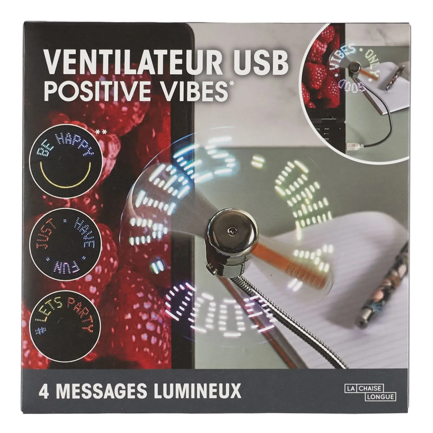 VENTILATEUR USB POSITIVE VIBES - Image 11
